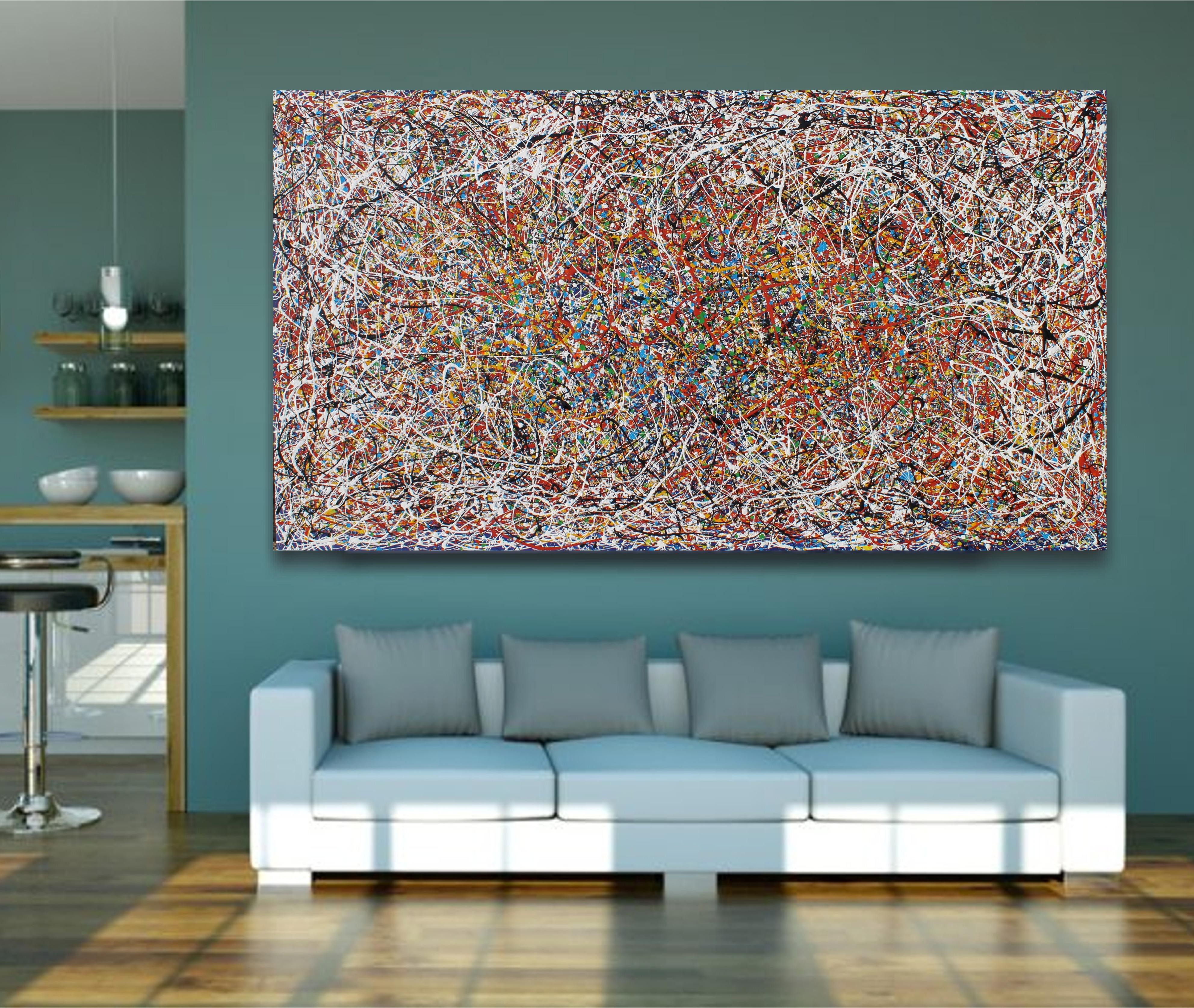 Tu hai il potere - Abstract Painting Marrone di Juan Jose Garay