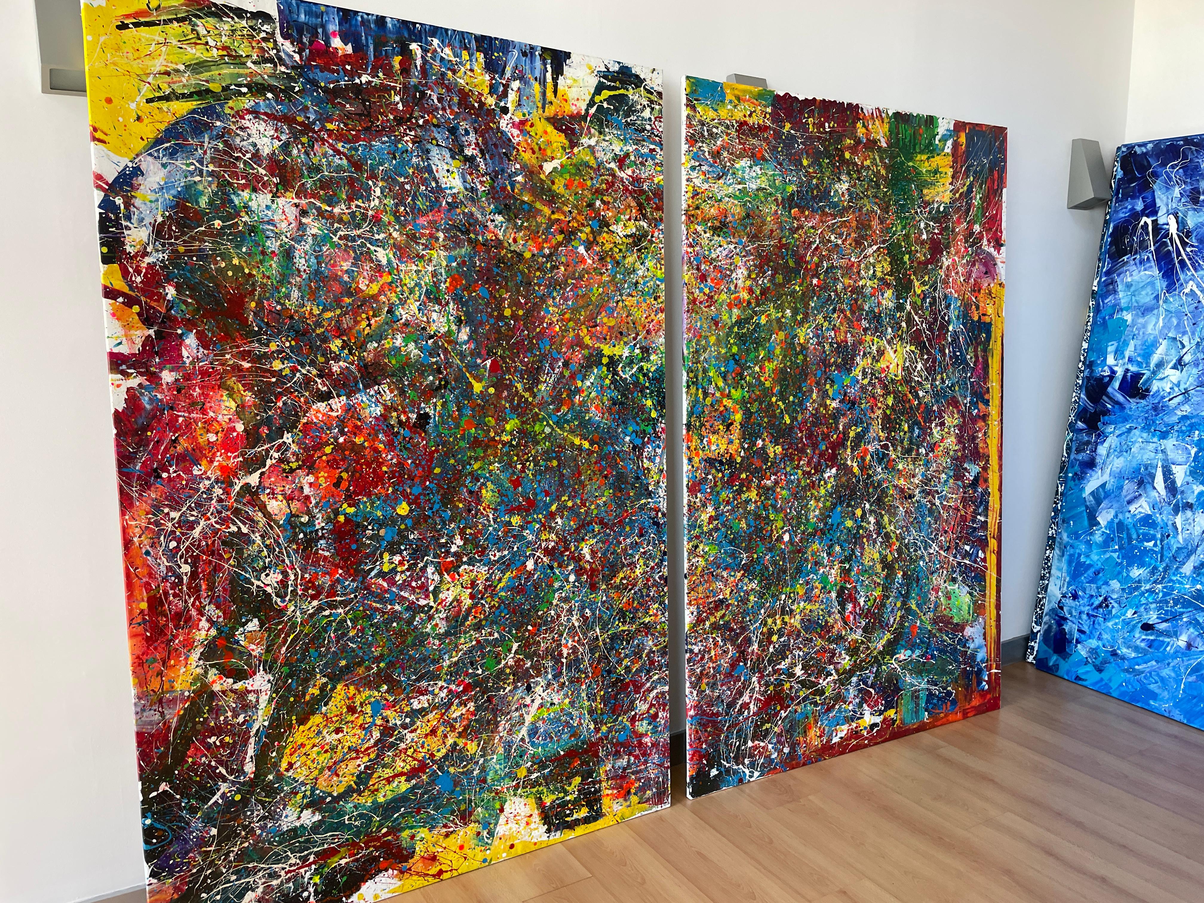 Due to the size of the work, it was Shipped rolled in a tube without a frame

Acrylic on Canvas

This work consists of two canvases ofDiptych 103,93H x 78,74W x 0,1D – 51,96Wx78,74Hx0,1D
DIPTICO 264 W x 200 H x 0.1D cm / 2x132Wx200Hx0.1D cm

This 