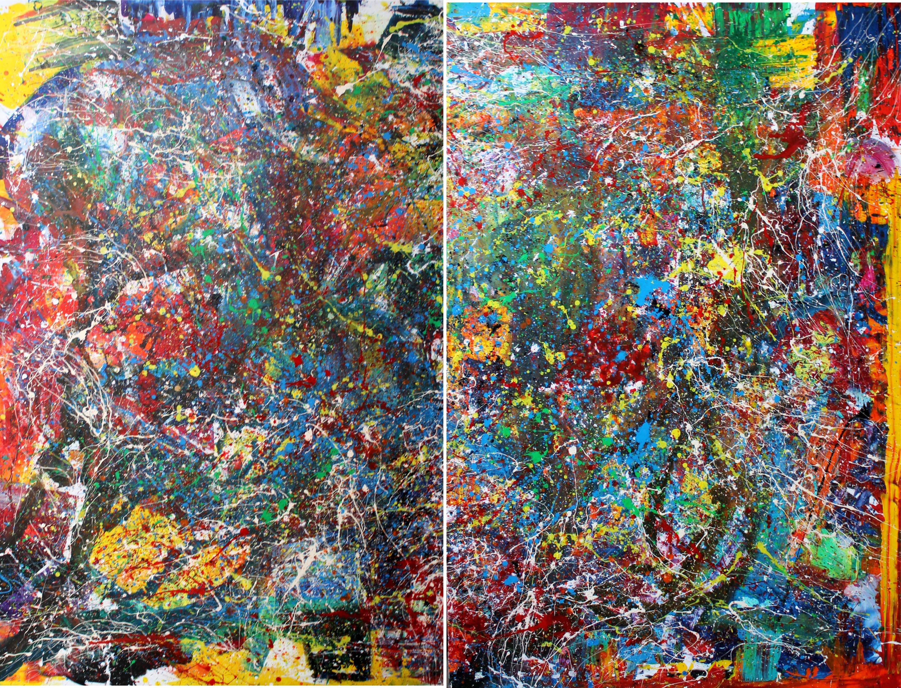 Juan Jose Garay Landscape Painting - Your Silence Makes So Much Noise Inside Of Me -Diptych