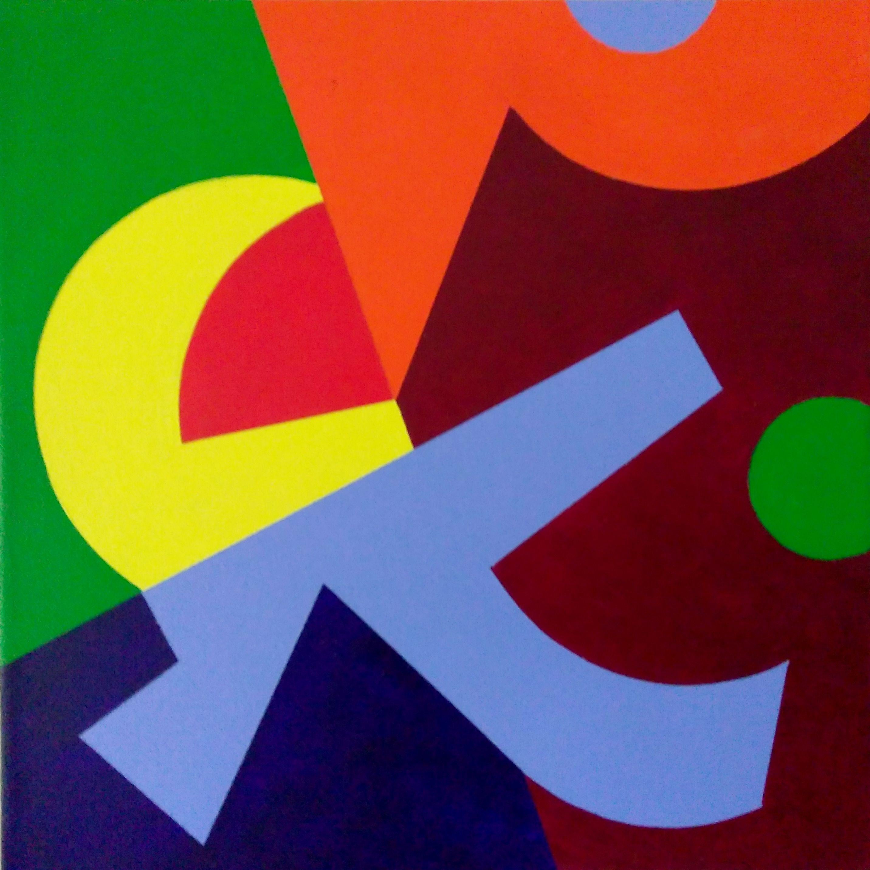 Abstract Painting di Juan Jose Hoyos Quiles - Al Entrar En El Sol (Walking Into Sunshine) 2016, Pittura, Acrilico su tela