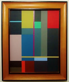Composizione concreta 14, Pittura, Acrilico su carta