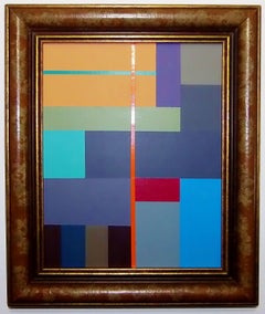 Concrete Composition 15, Pittura, Acrilico su carta