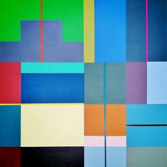 Concrete Composition 20, Painting, Acrylic on Wood Panel