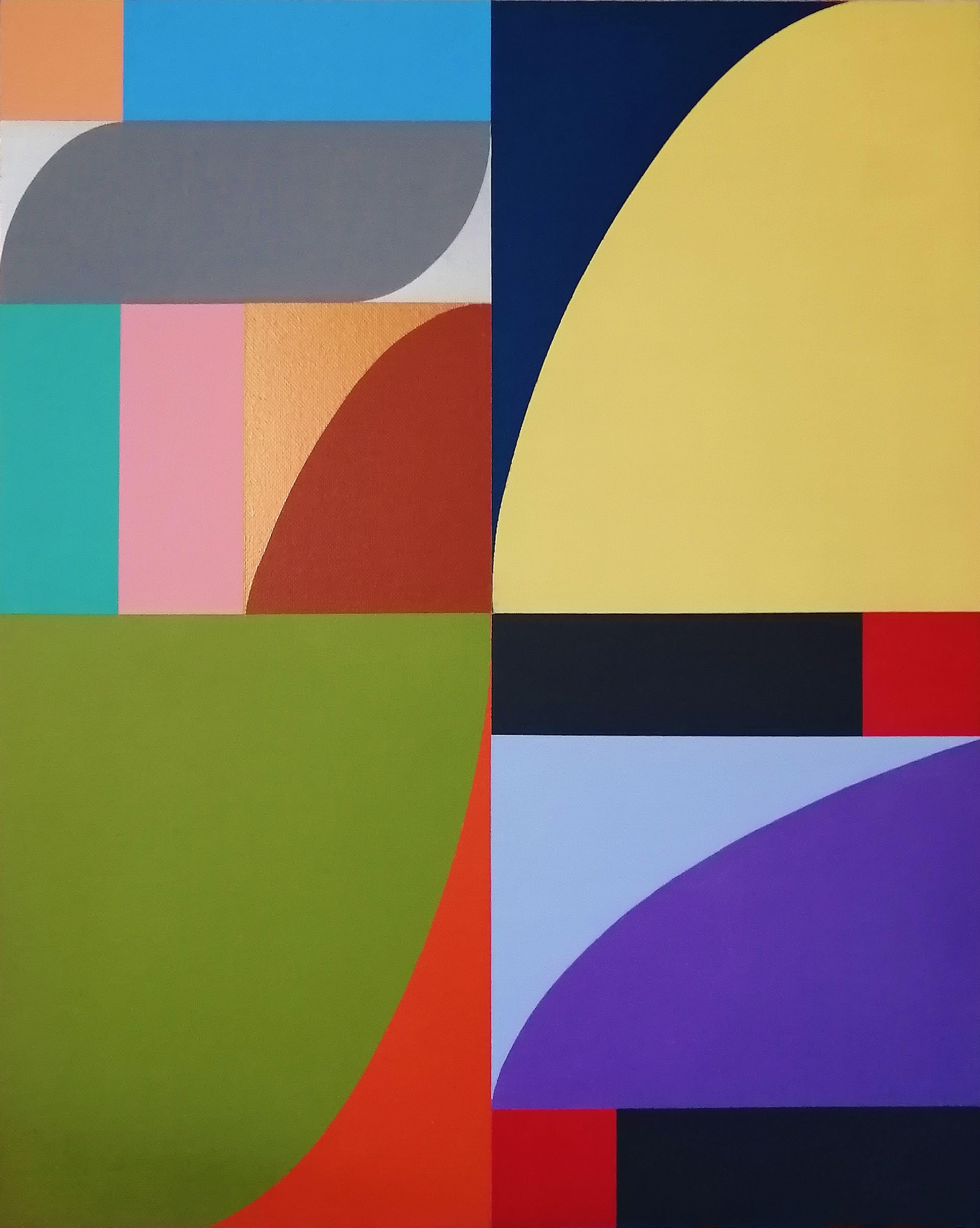 Beton-Komposition 24, Gemälde, Acryl auf Leinwand