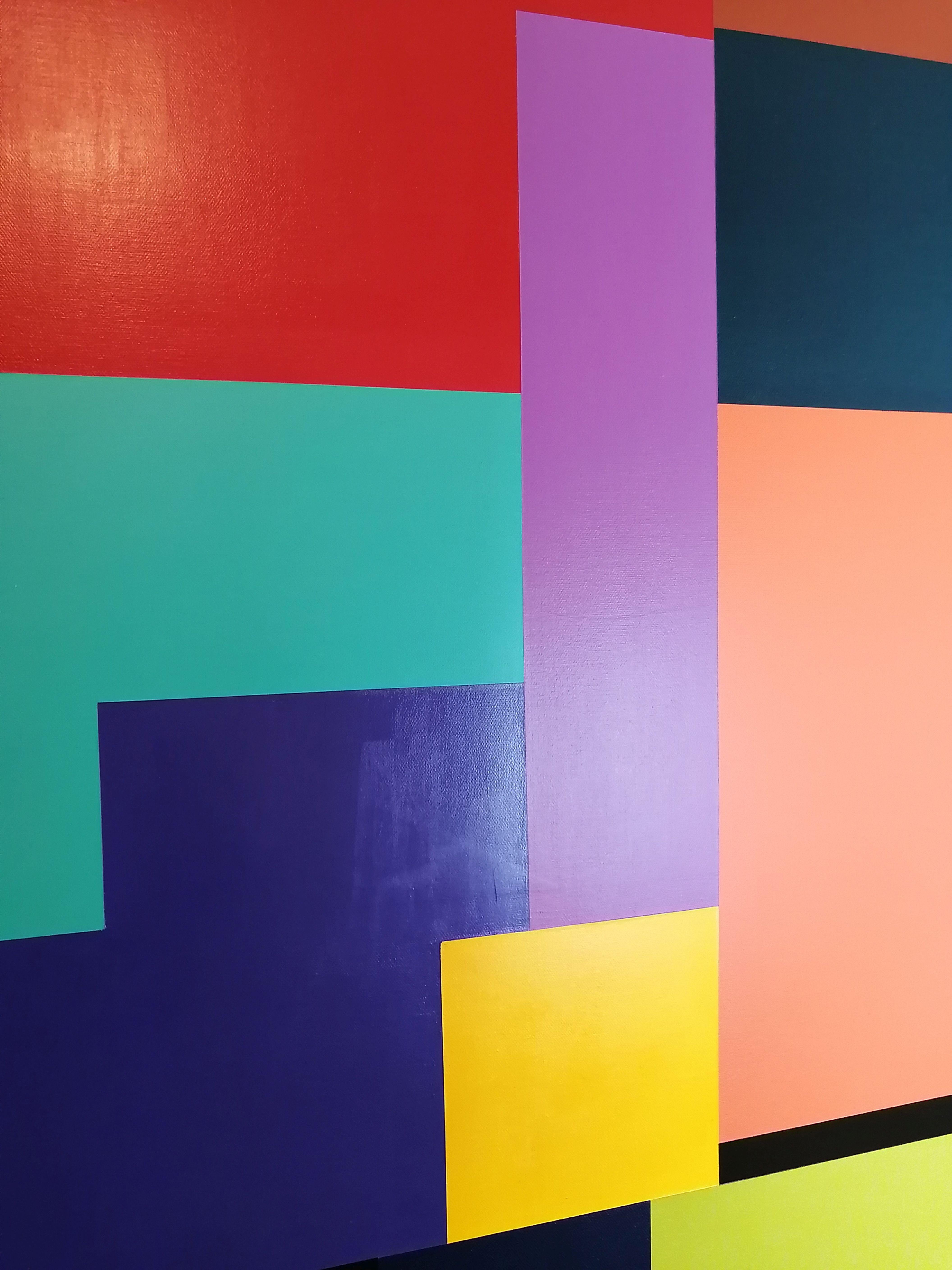 Beton-Komposition 25, Gemälde, Acryl auf Leinwand (Abstrakt), Painting, von Juan Jose Hoyos Quiles