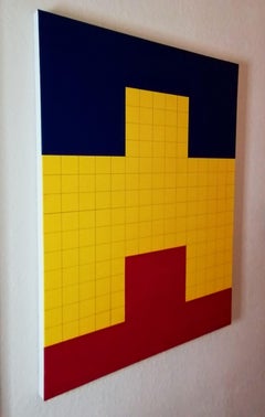 Deconstructing Piet or Barnett, Are You Still..., Painting, Acrylic on Canvas