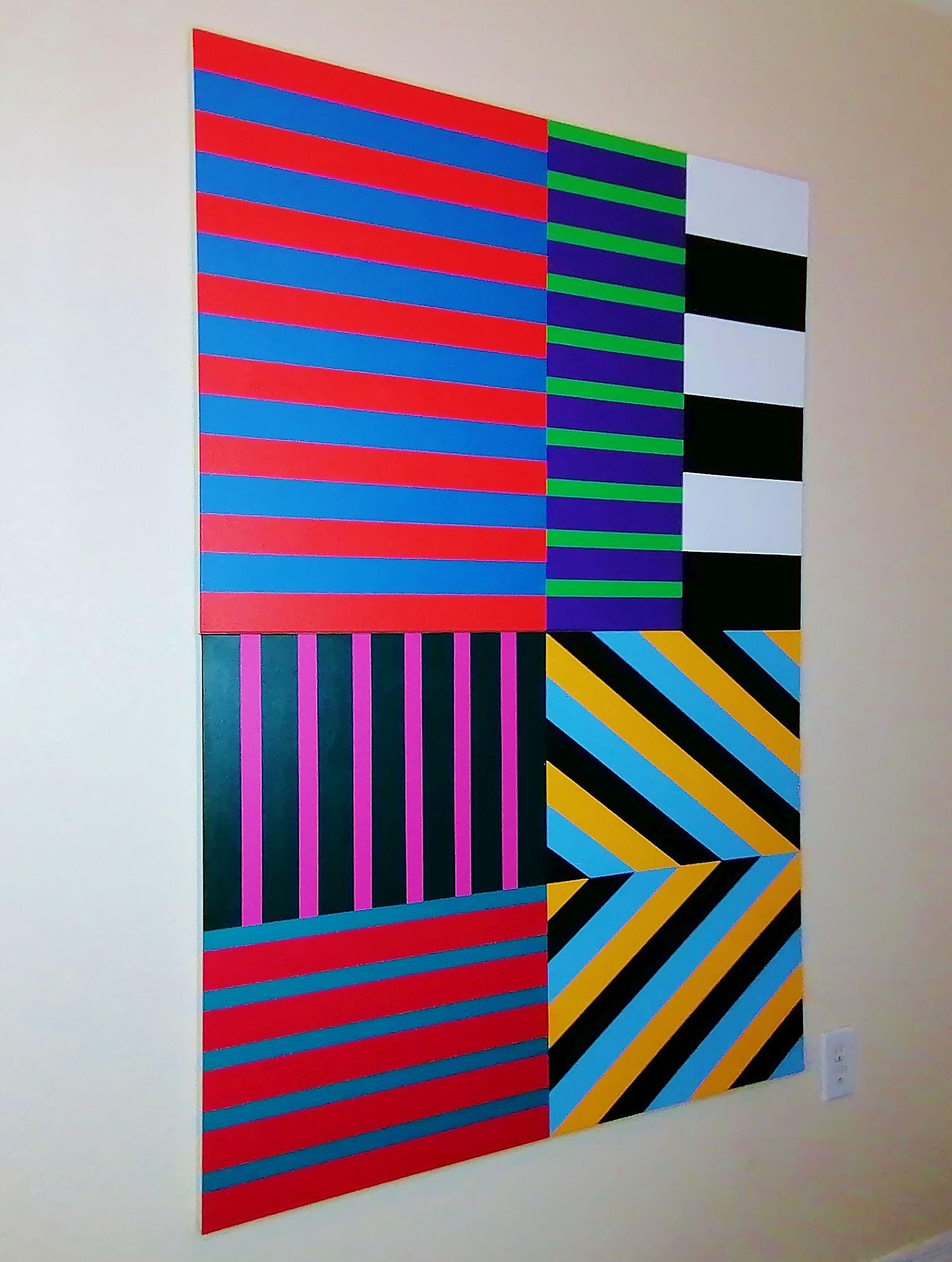 Funky Nassau (Diptych), Painting, Acrylic on Canvas For Sale 1