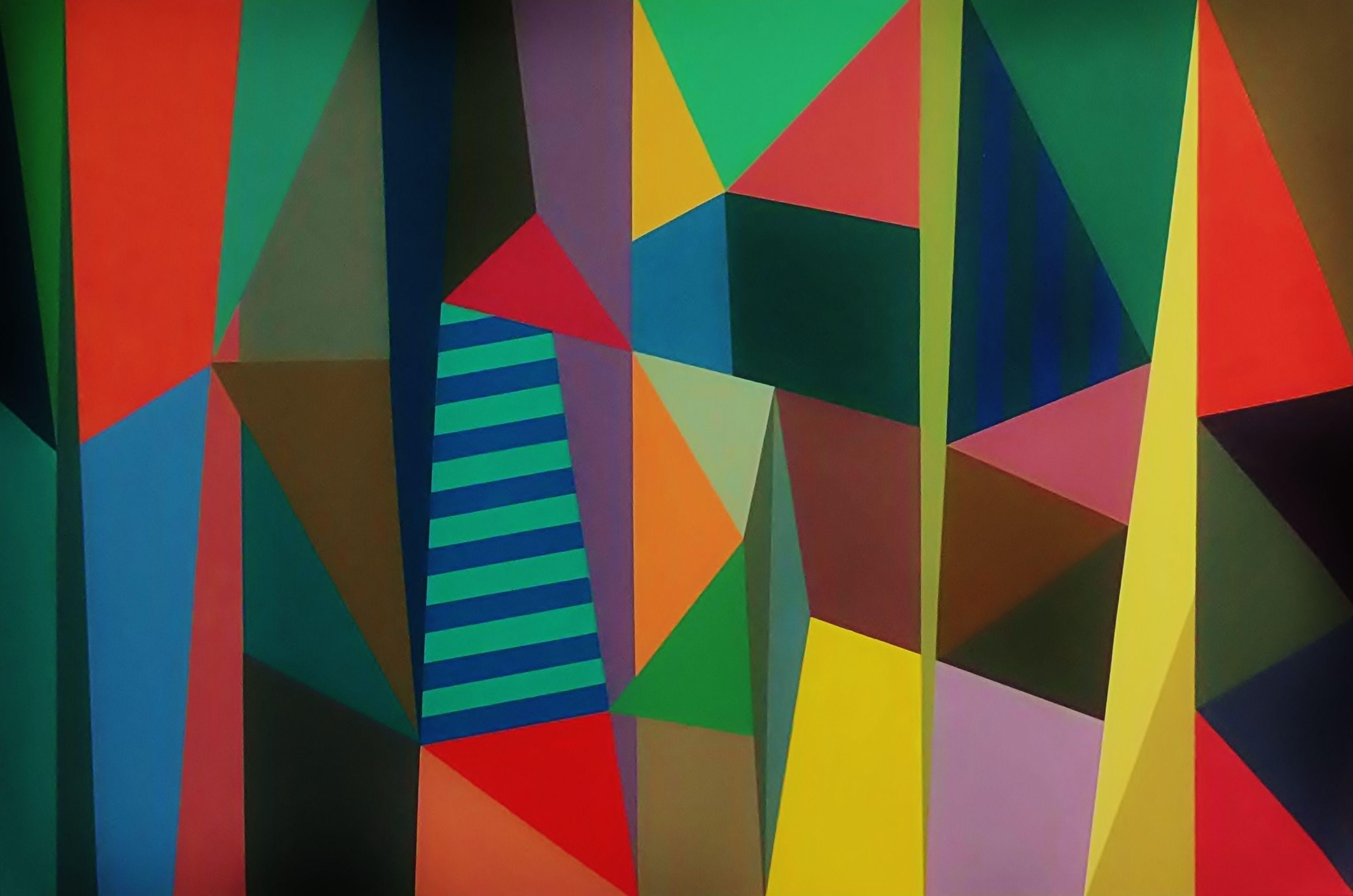 Juan Jose Hoyos Quiles Abstract Painting - Kaleidoscope (Prism)  2016, Painting, Acrylic on Canvas