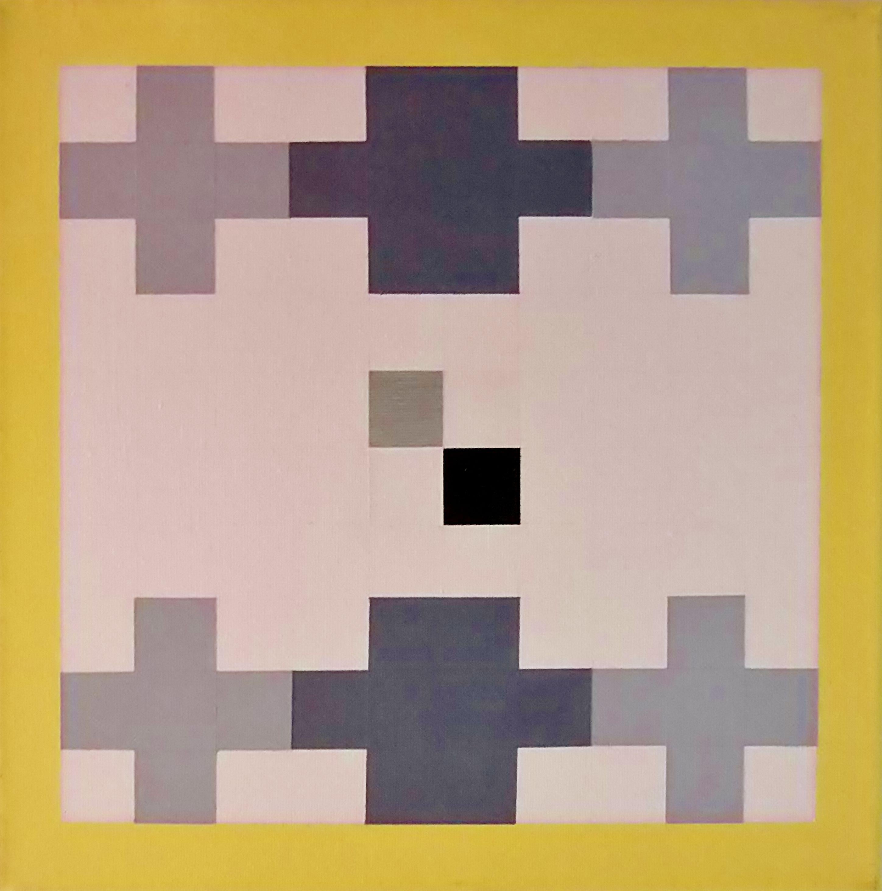Abstract Painting di Juan Jose Hoyos Quiles - Las Cruzes (Le Croci), Pittura, Acrilico su tela