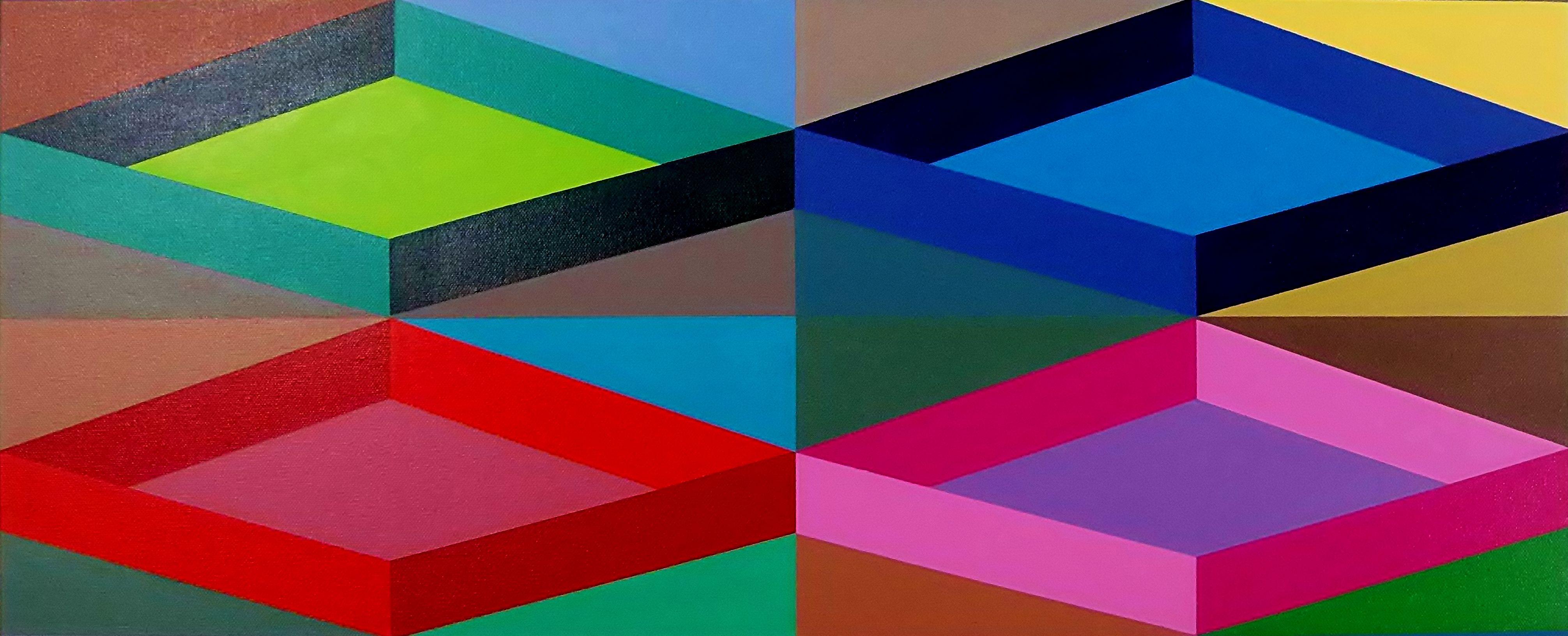 Matrix Matrix, 2019, Gemälde, Acryl auf Leinwand im Angebot 1