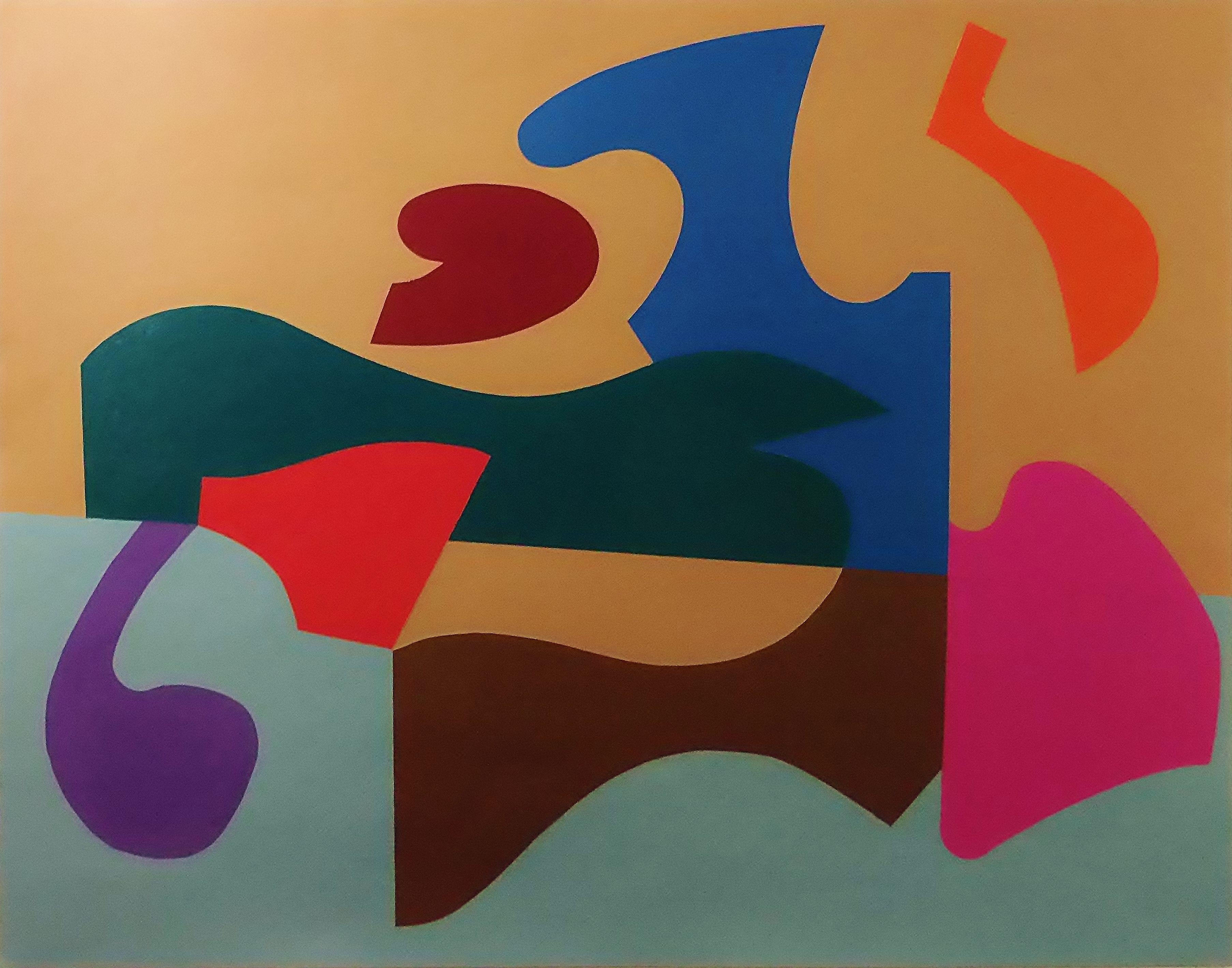 Abstract Painting de Juan Jose Hoyos Quiles - Meseta, Pintura, Acrílico sobre papel