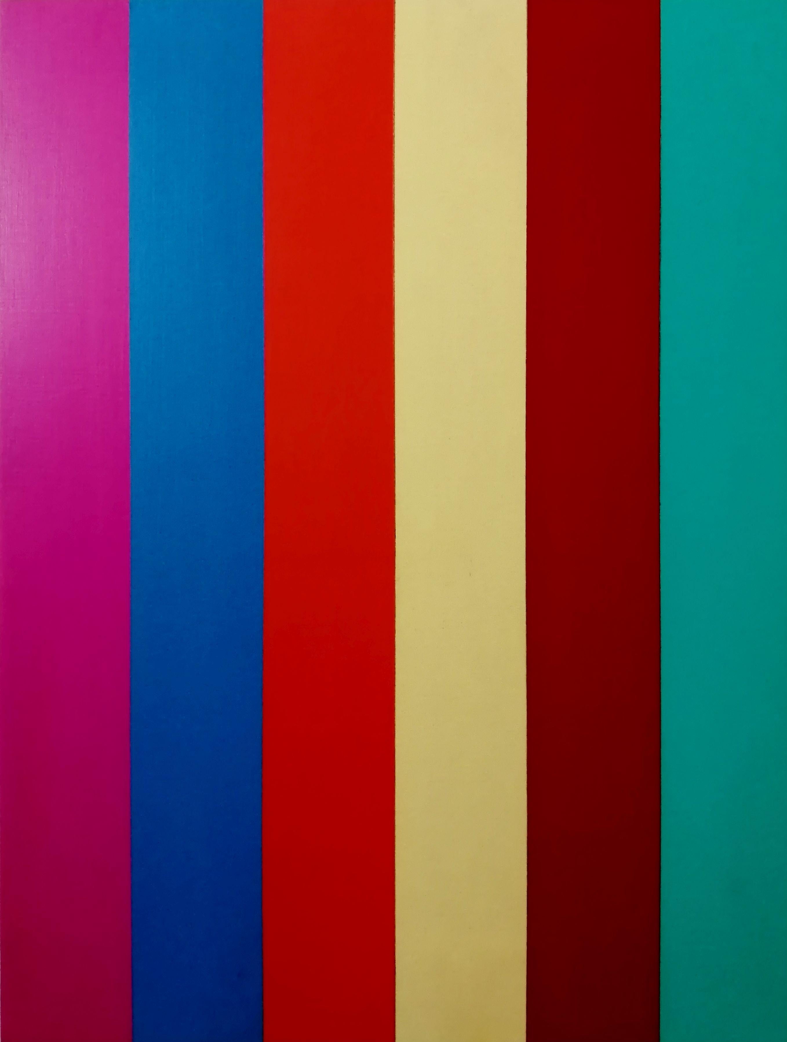 Ritmo Numéro Dos, 2021, peinture, acrylique sur panneau de bois