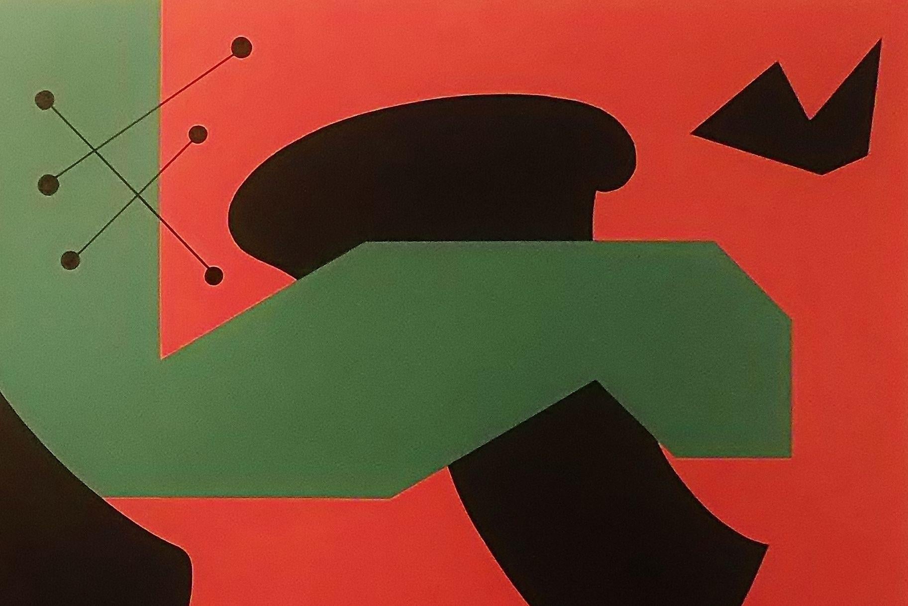 Strange Science, 2018, Gemälde, Acryl auf Leinwand im Angebot 1