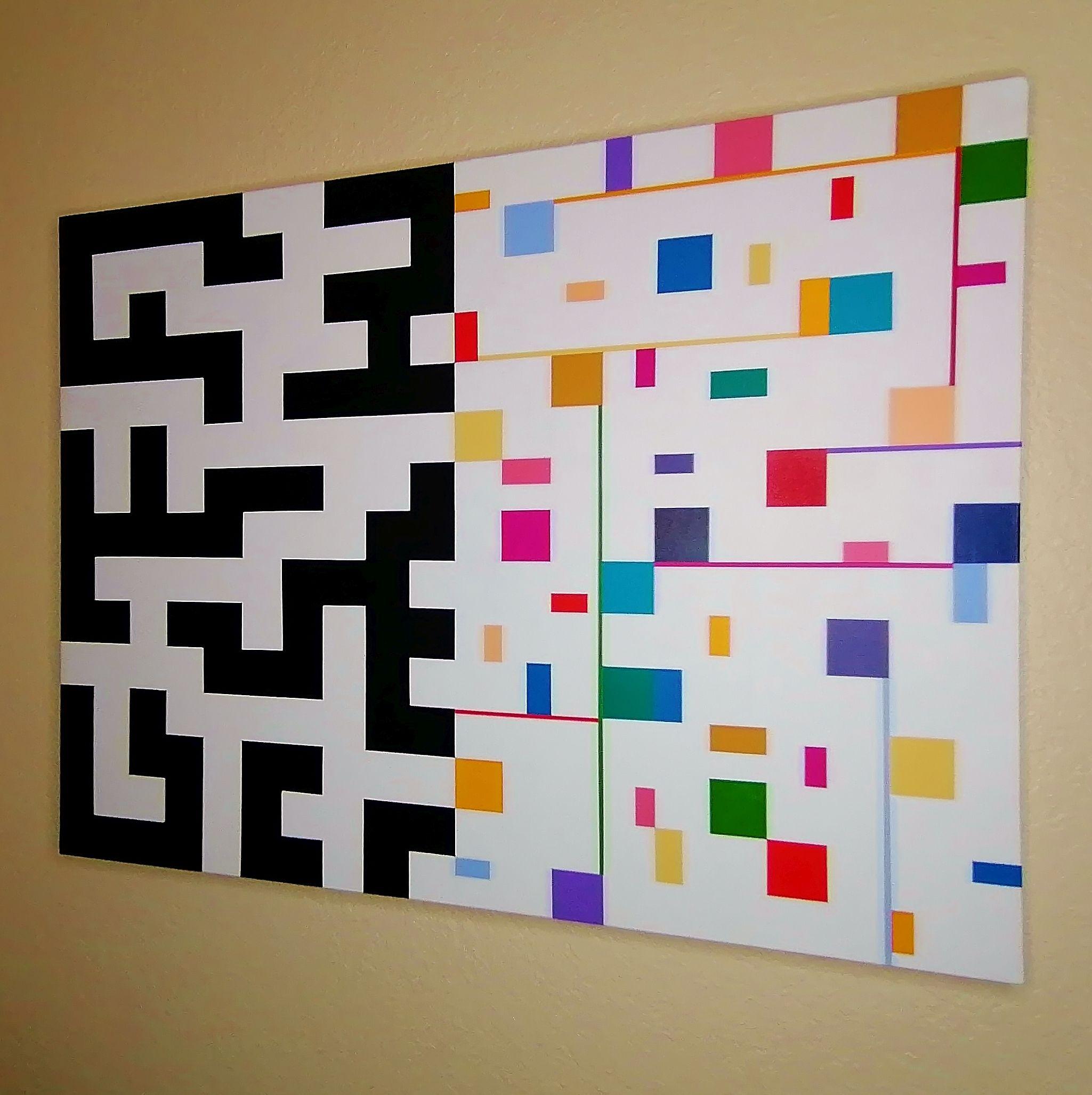 Yuxtaposicin ( Gegenüberstellung), 2021, Gemälde, Acryl auf Leinwand (Zeitgenössisch), Painting, von Juan Jose Hoyos Quiles