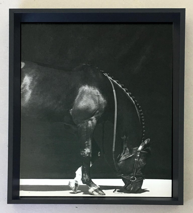 Juan Lamarca Portrait Photograph - Untitled I, Horse Series, Extra Small Archival Pigment Print, Framed