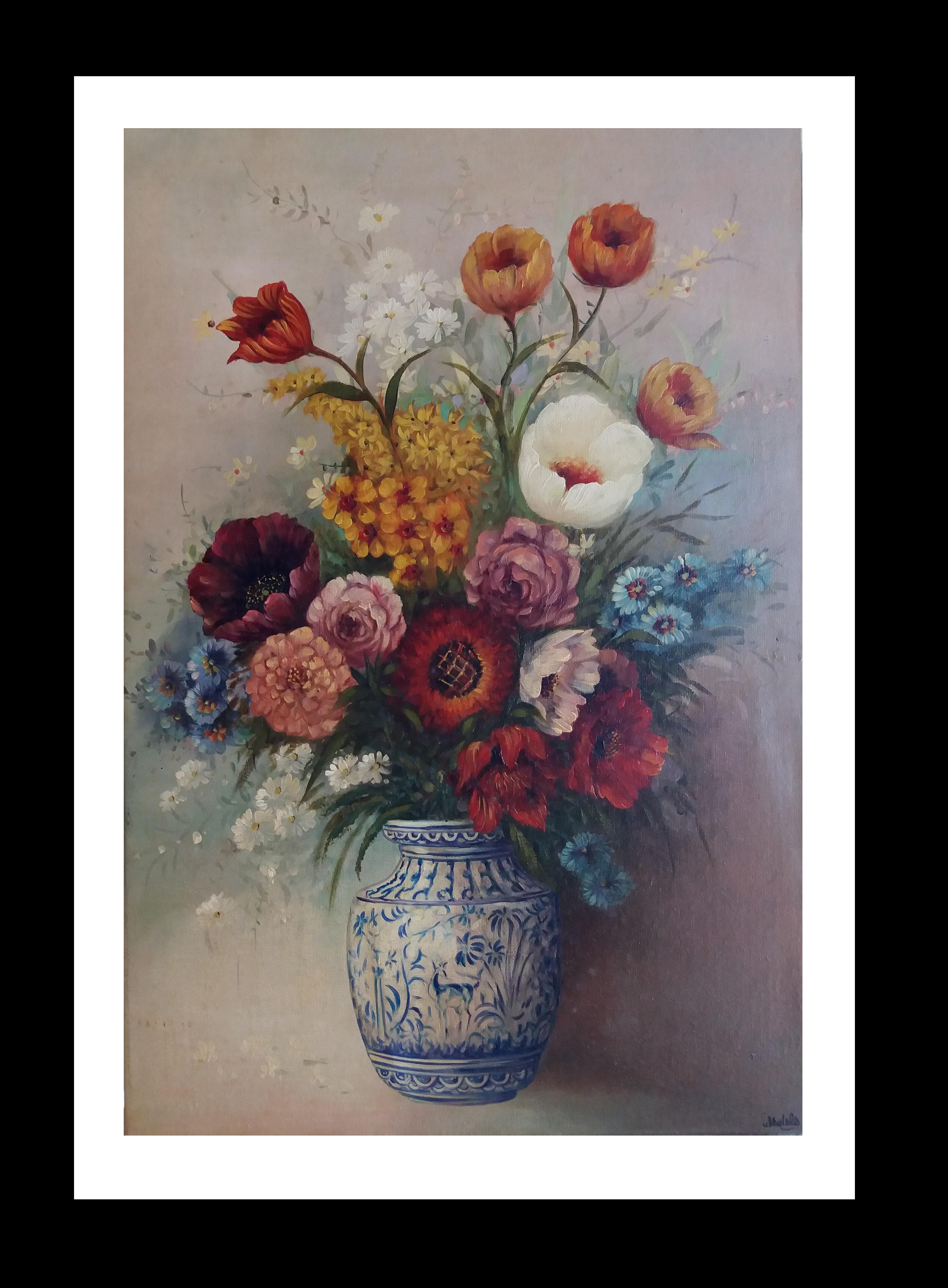 Juan Lara Figurative Painting - LARA 10 Original- oil canvas-still life painting