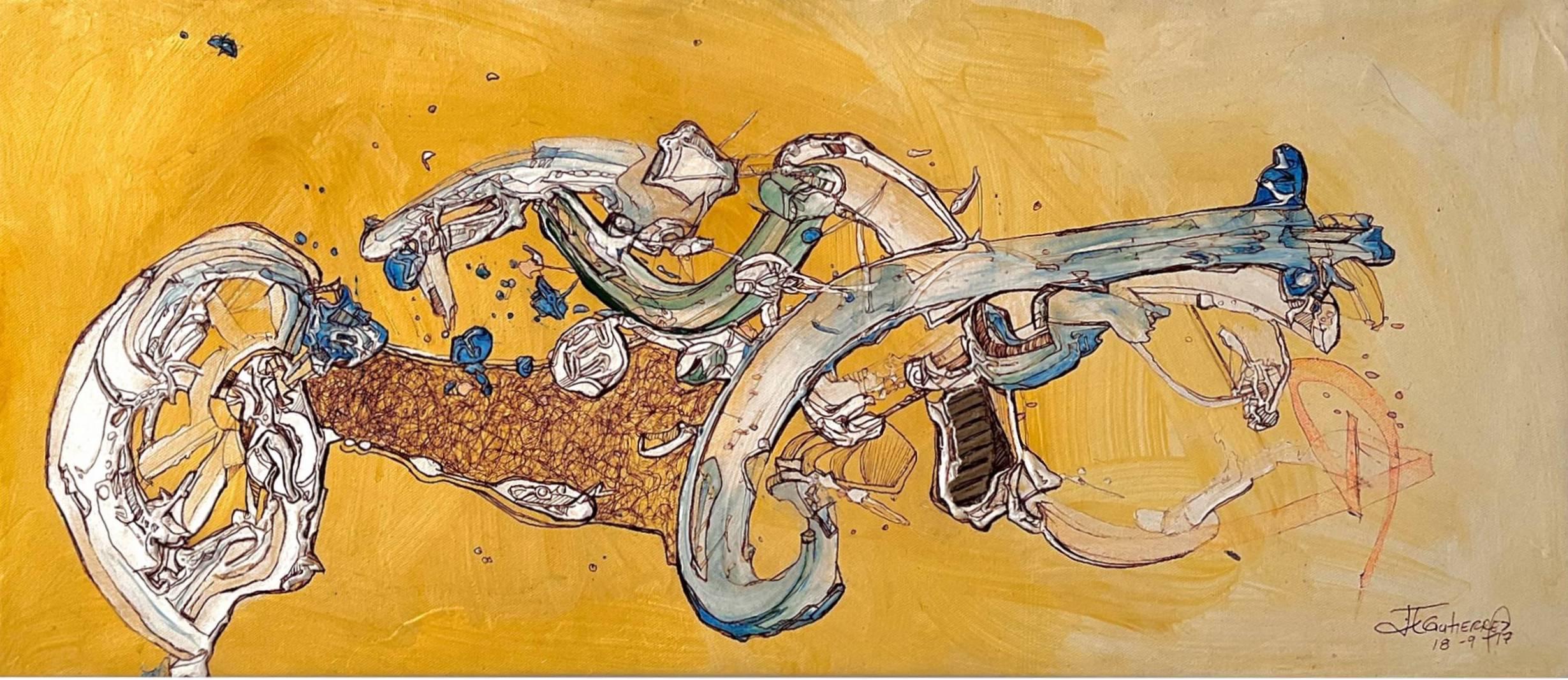 Juan Lazaro Gutierrez  Abstract Painting – Mientra medeitaba