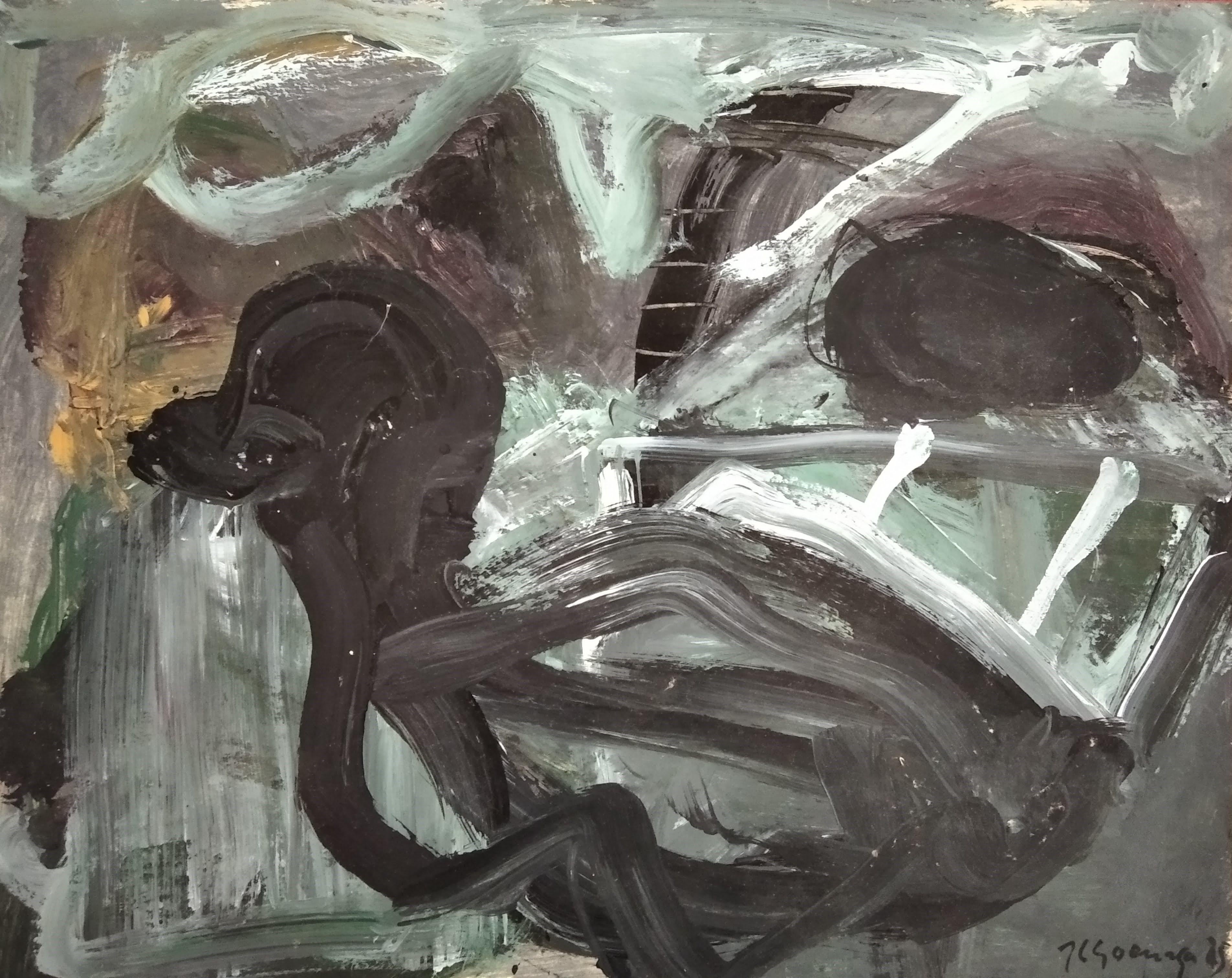 Juan Luis Goenaga Mendiola Abstract Painting – Pato