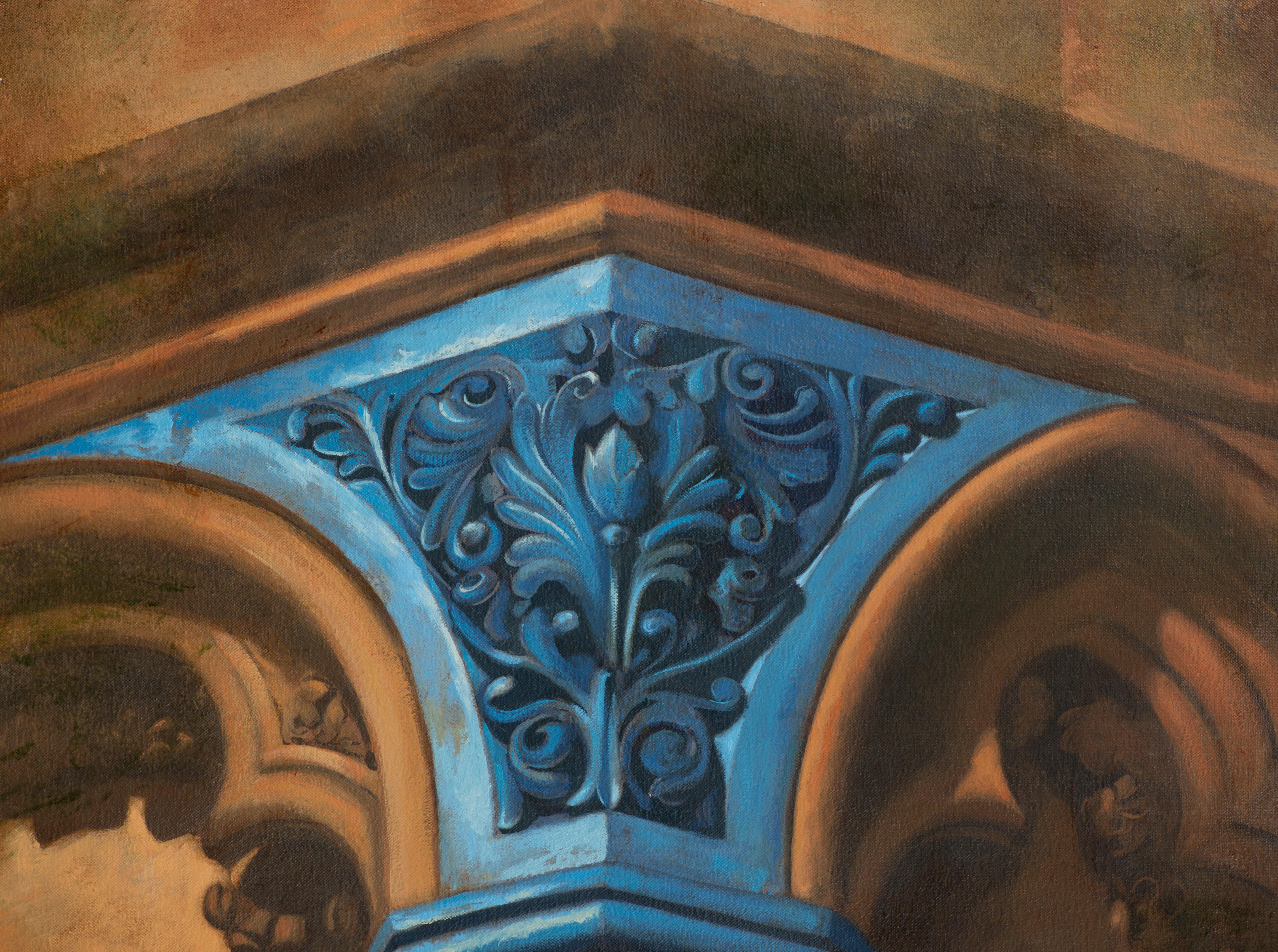 Capitole bleu - Painting de Juan Álvarez Cebrián