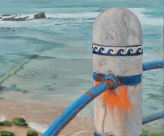 Barandilla azul