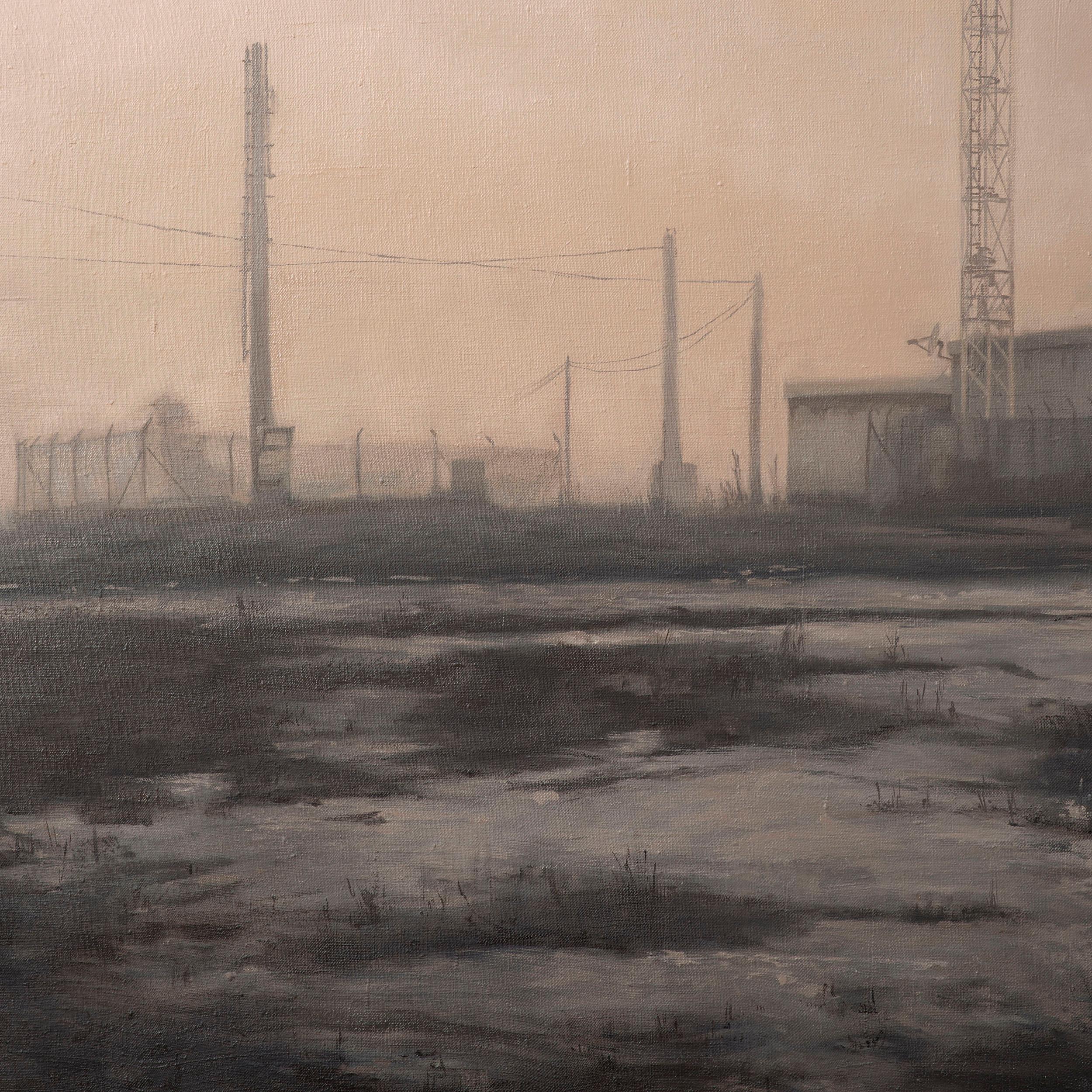 But it was foggy at dawn - Painting by Juan Álvarez Cebrián