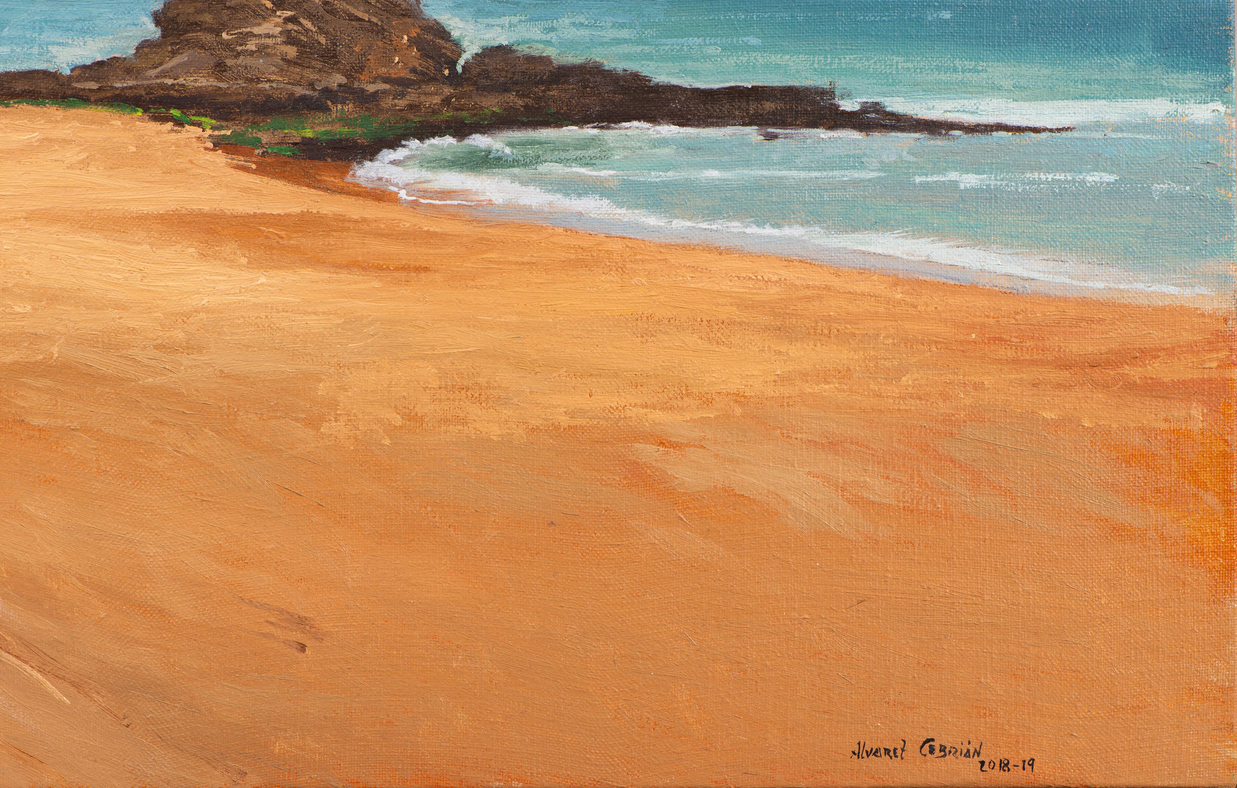 Camel beach sketch - Painting by Juan Álvarez Cebrián