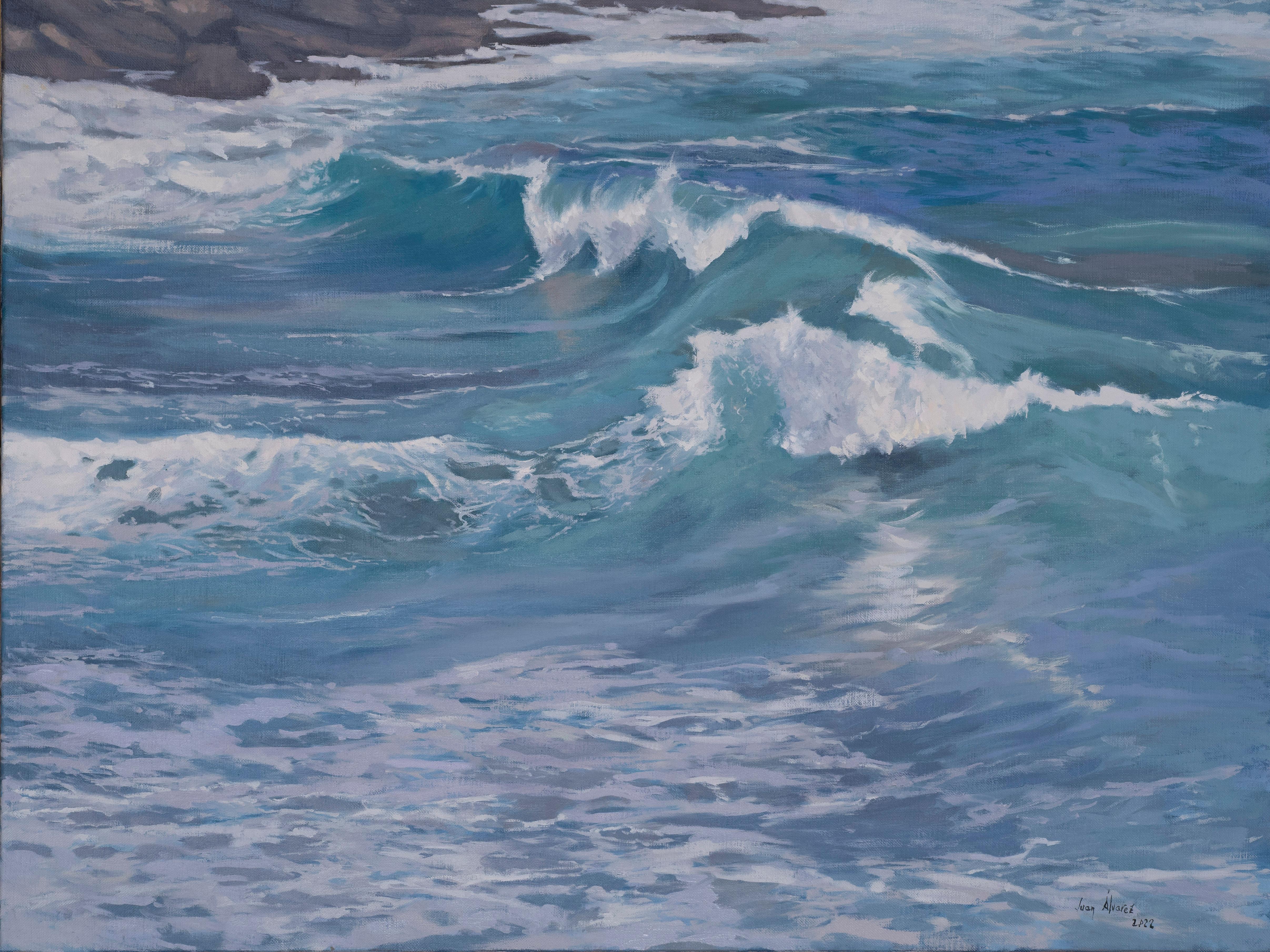 Kantábrico – Painting von Juan Álvarez Cebrián