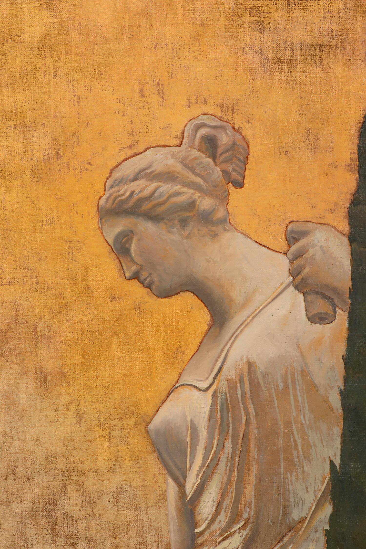 Détails - Marron Figurative Painting par Juan Álvarez Cebrián
