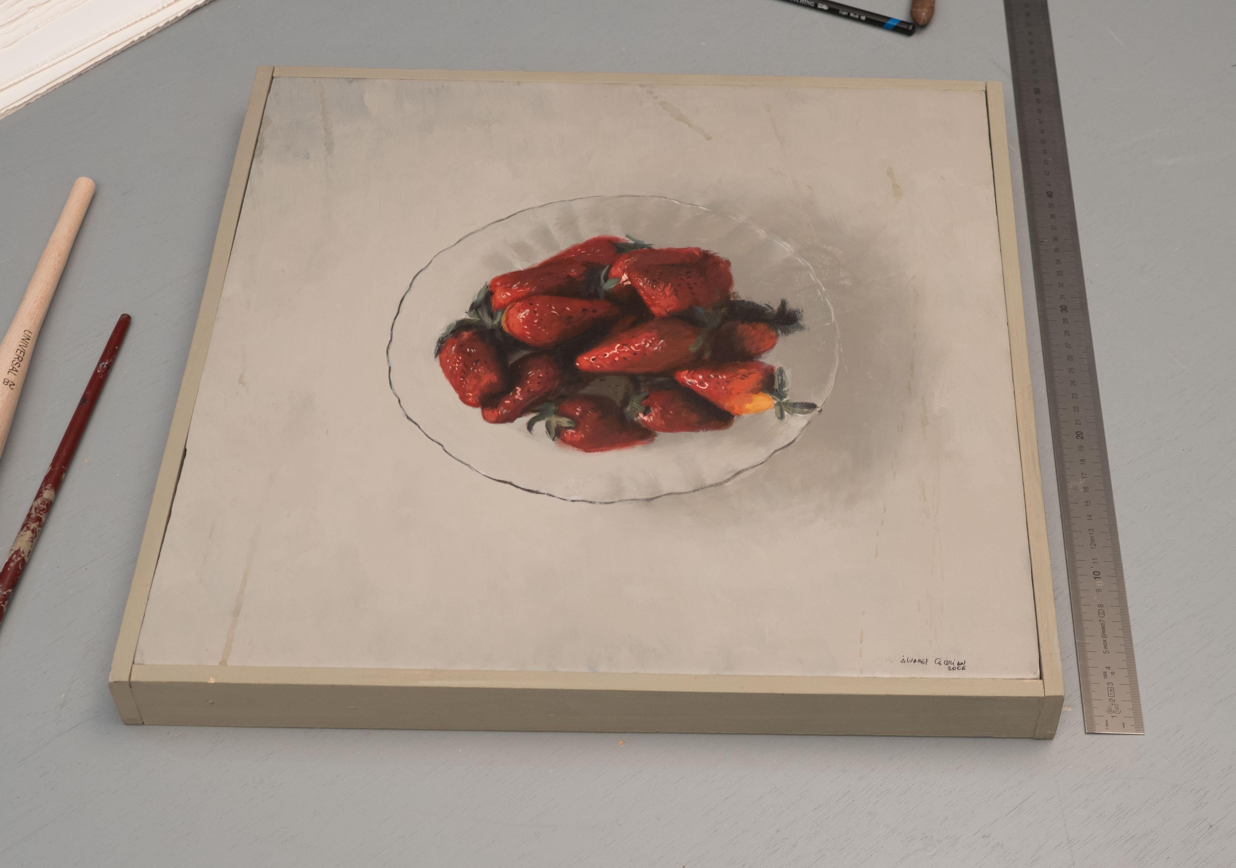 Plat avec des fraises en vente 2
