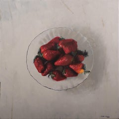 Dish with strawberries