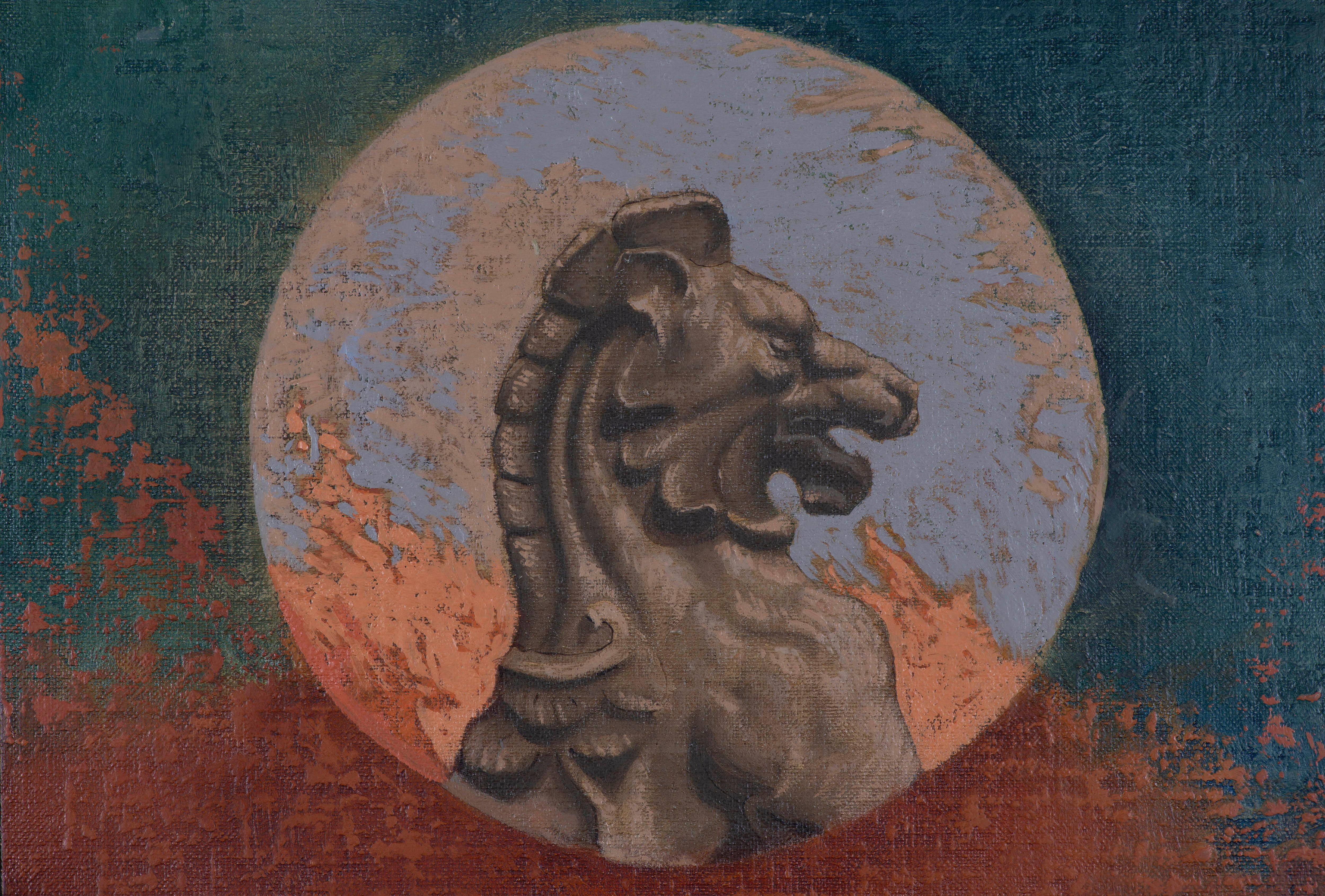 Emblem I - Painting by Juan Álvarez Cebrián