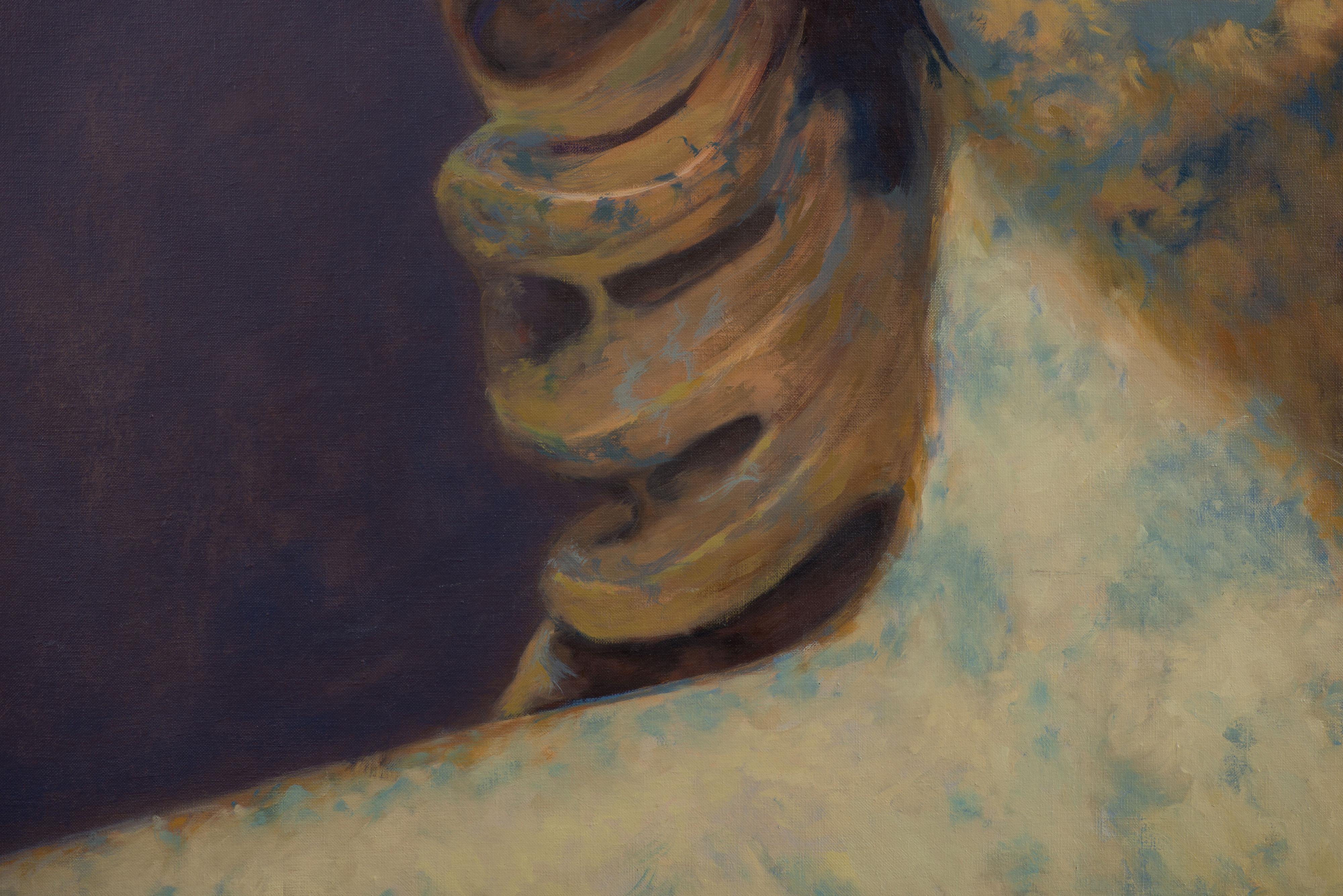 Face II (Aquiles). - Painting by Juan Álvarez Cebrián