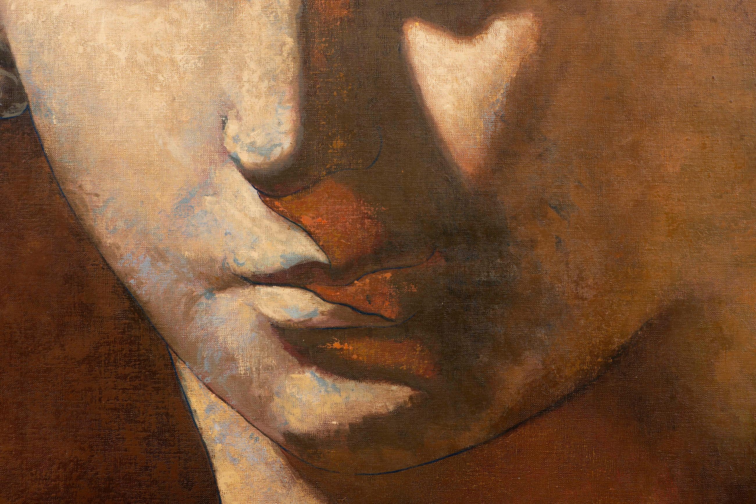 Volto nº 3 - Painting Surrealismo di Juan Álvarez Cebrián