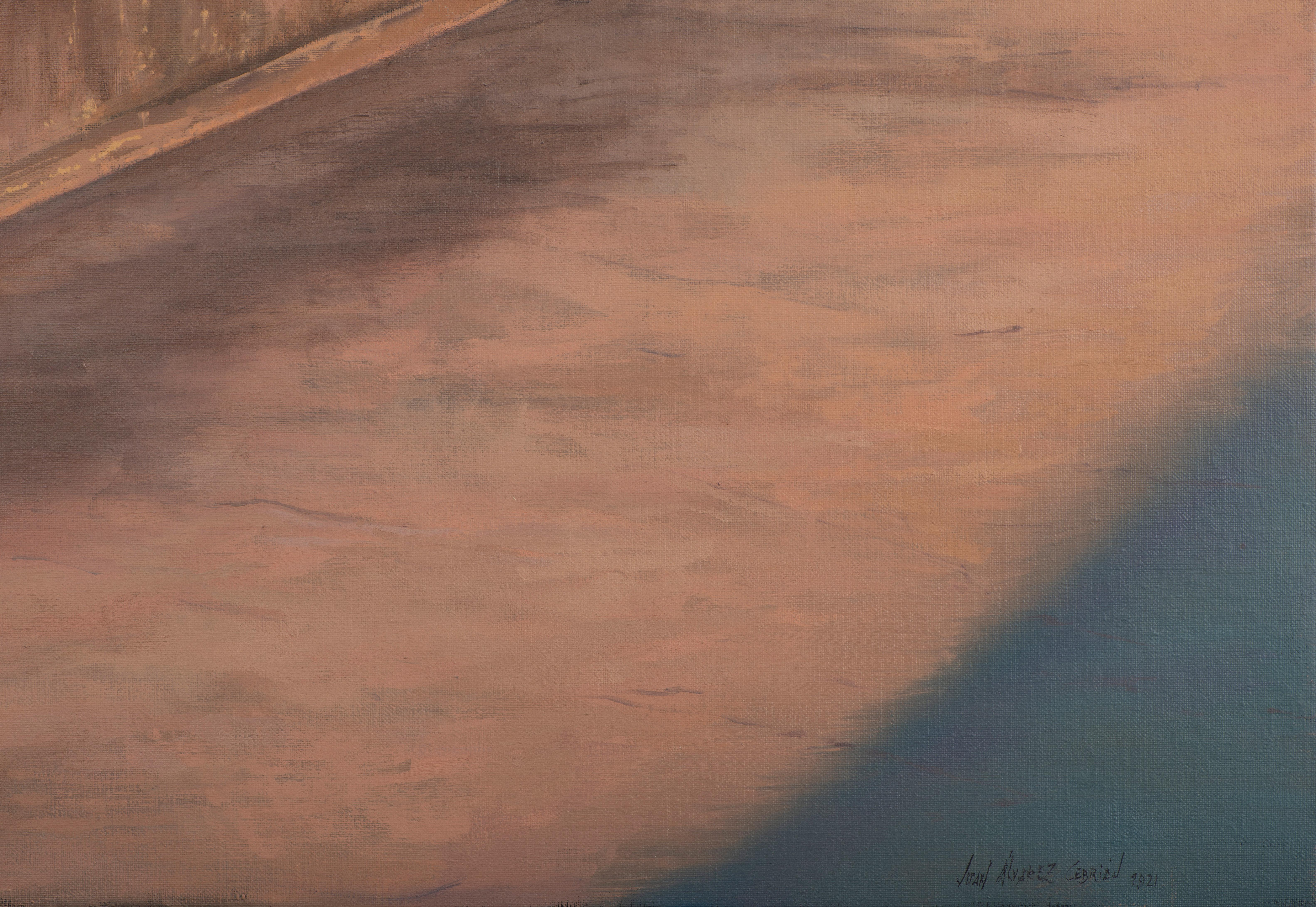 Faro Barra do Douro I – Painting von Juan Álvarez Cebrián