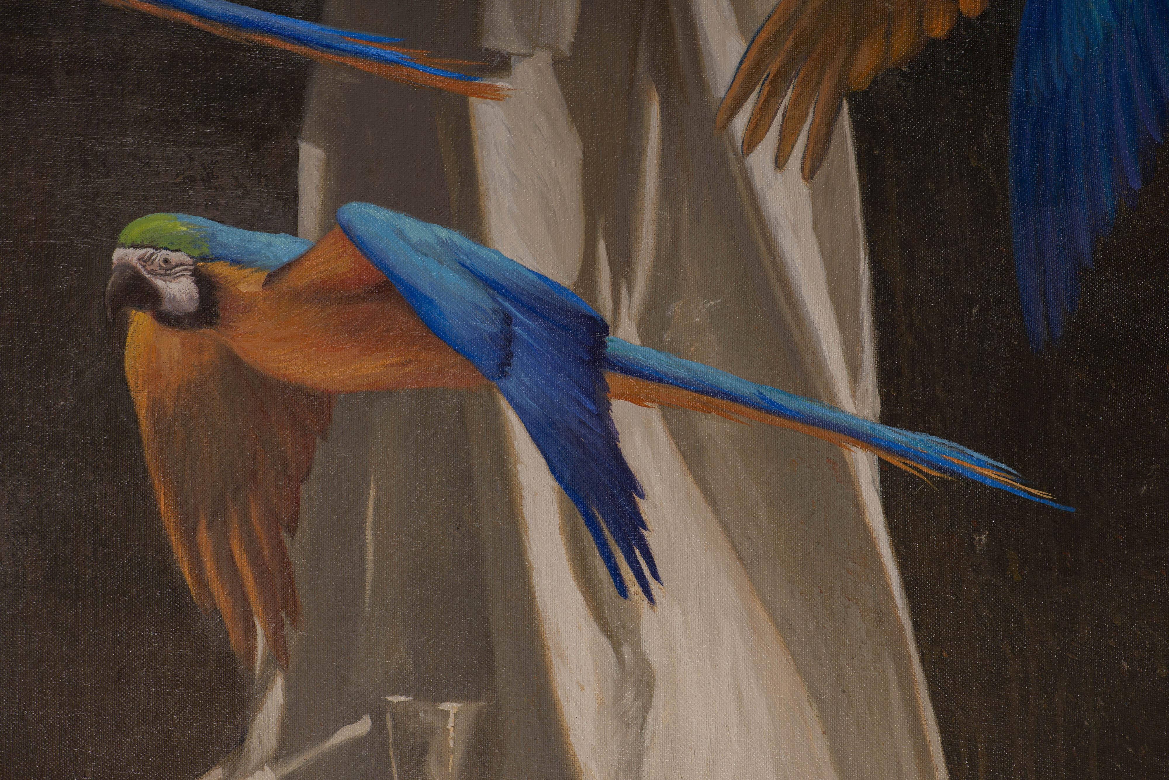Flight raso - Realist Painting by Juan Álvarez Cebrián