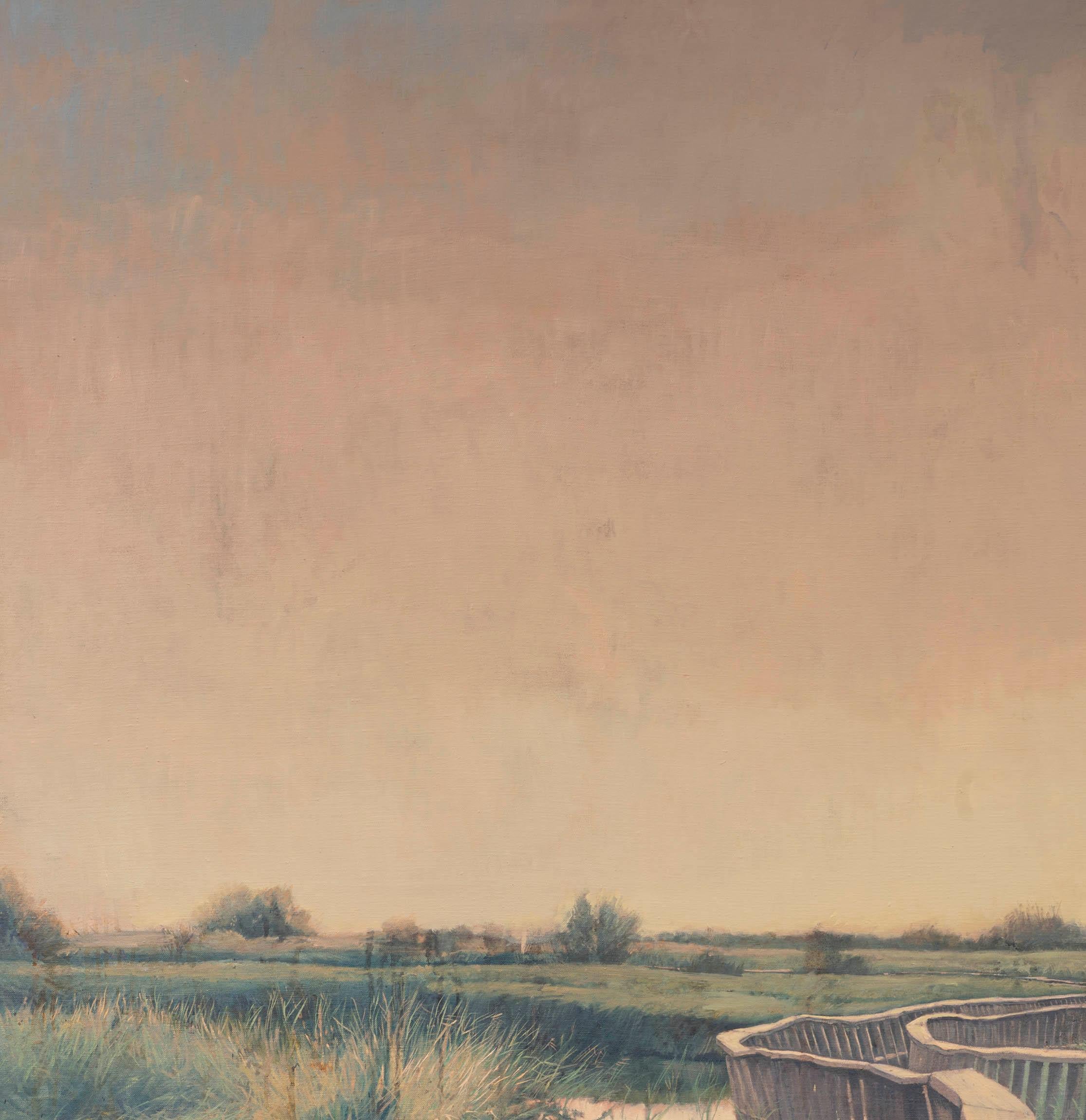 Flyover nº II - Realist Painting by Juan Álvarez Cebrián