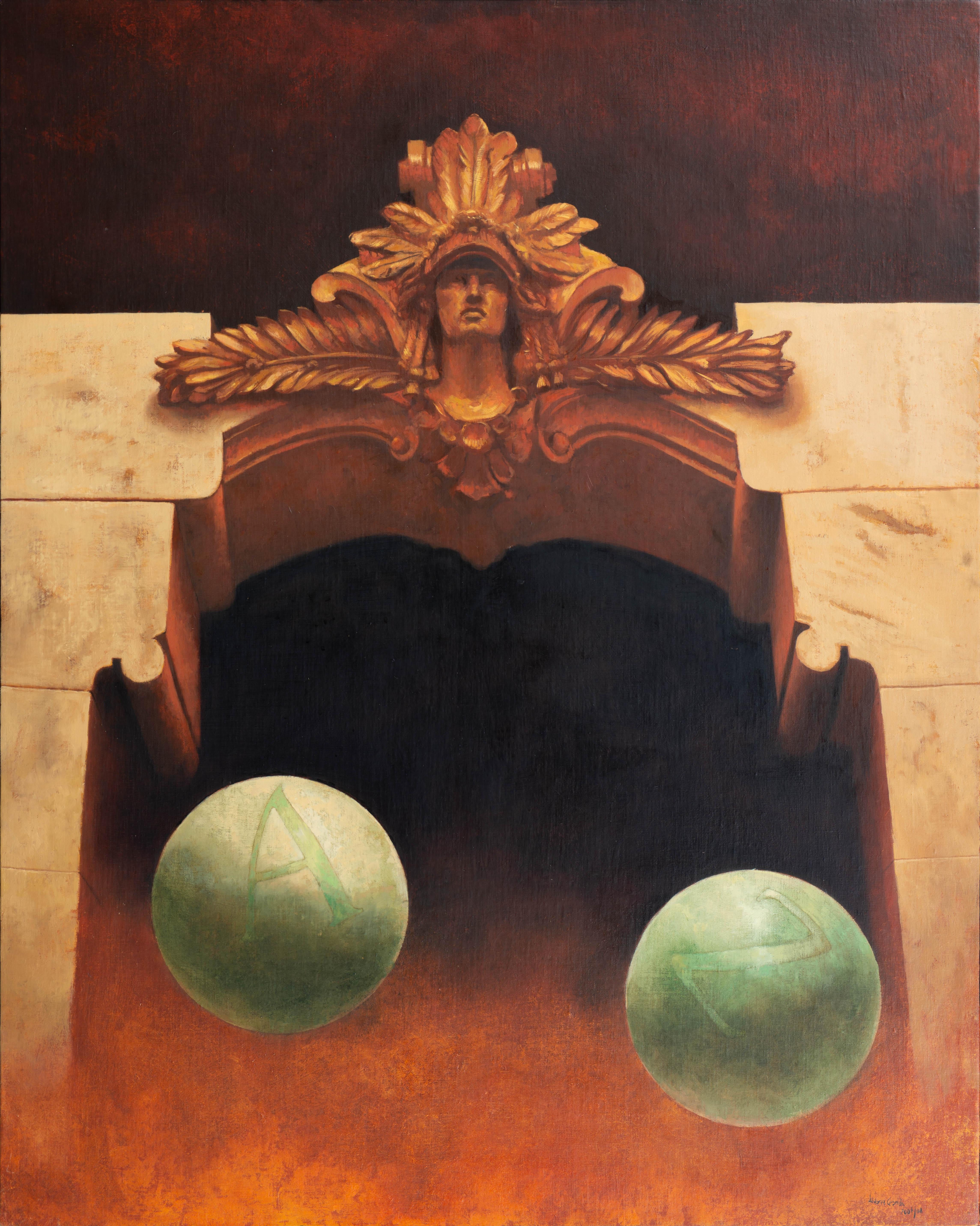 Figurative Painting Juan Álvarez Cebrián - De A à Z