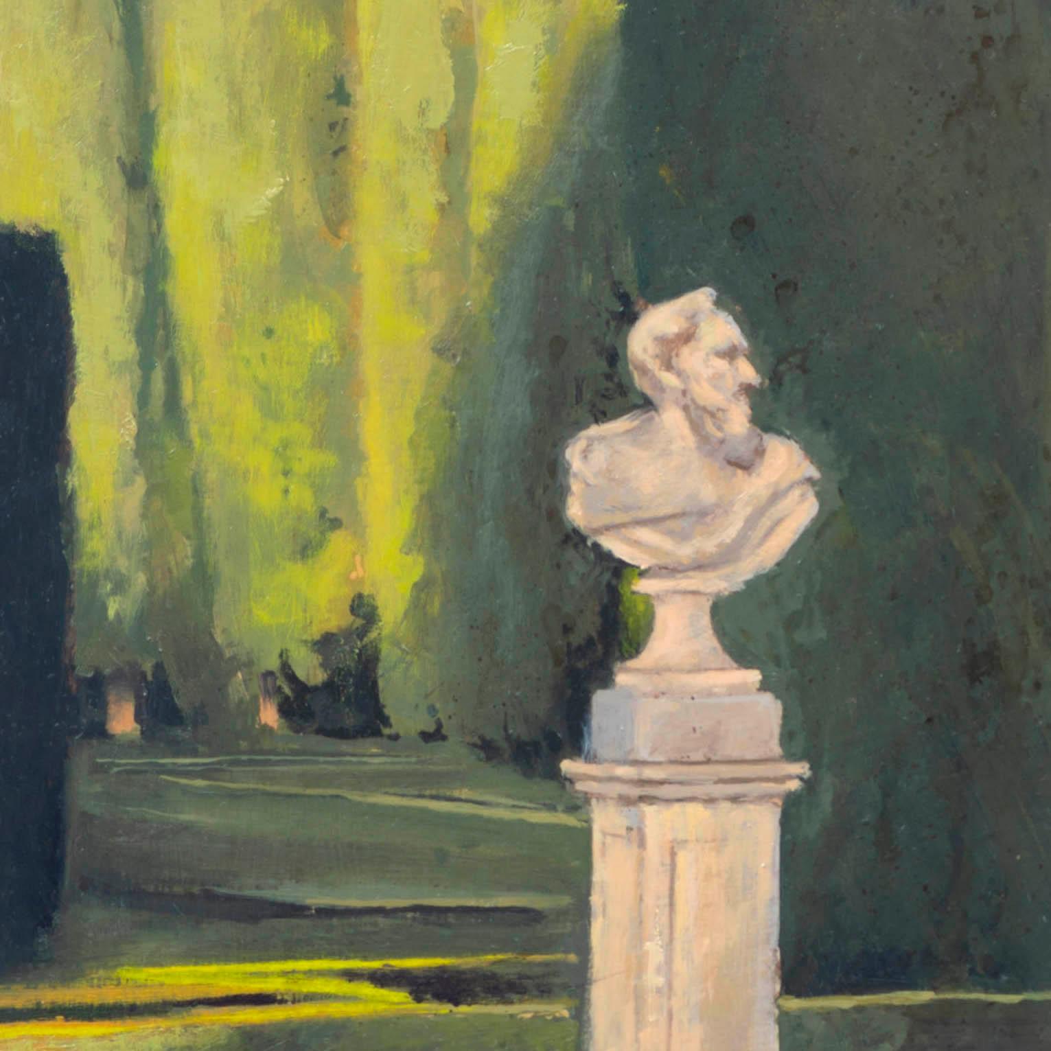Garten Das Caprice – Painting von Juan Álvarez Cebrián