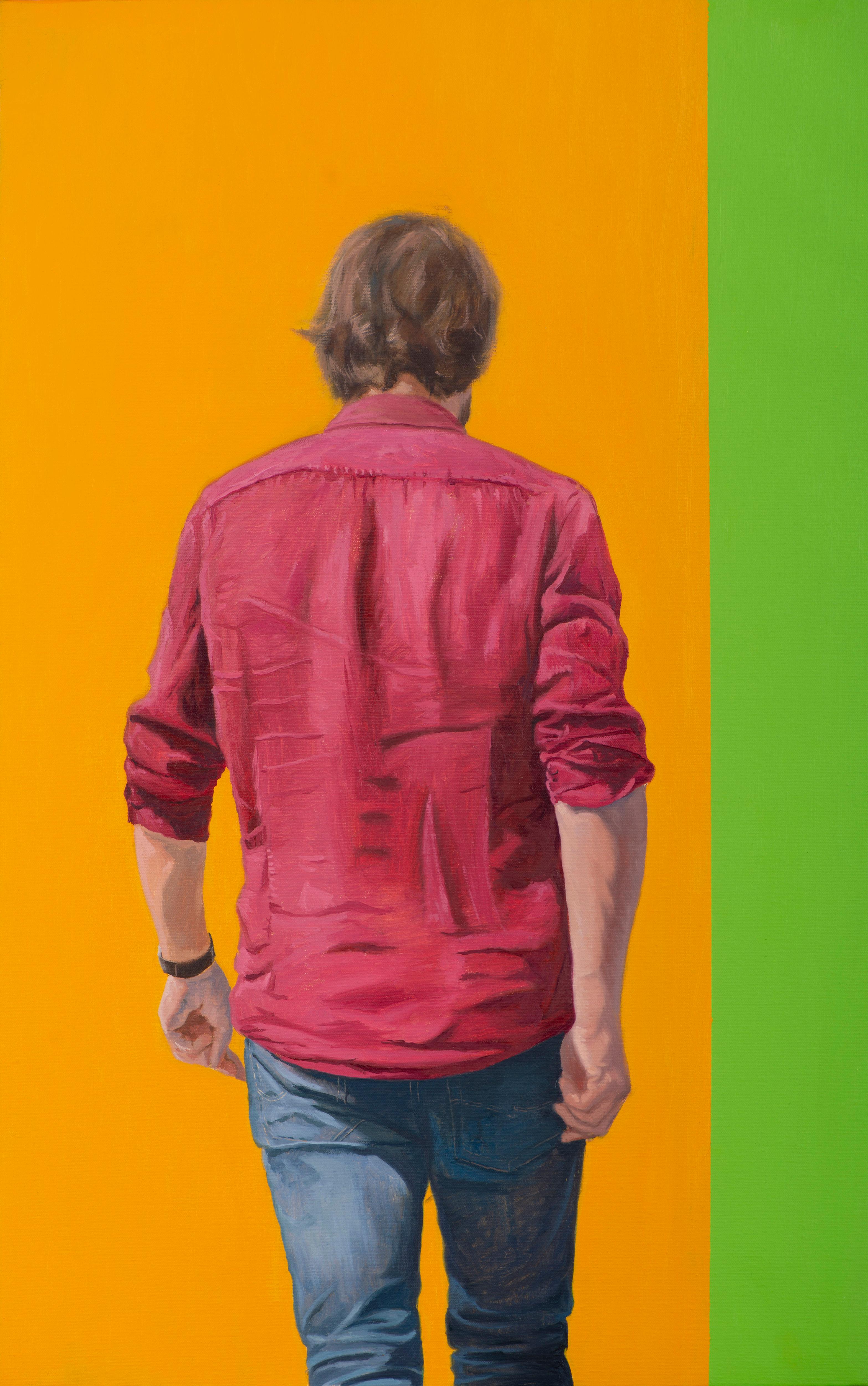 Lebt (Braun), Figurative Painting, von Juan Álvarez Cebrián