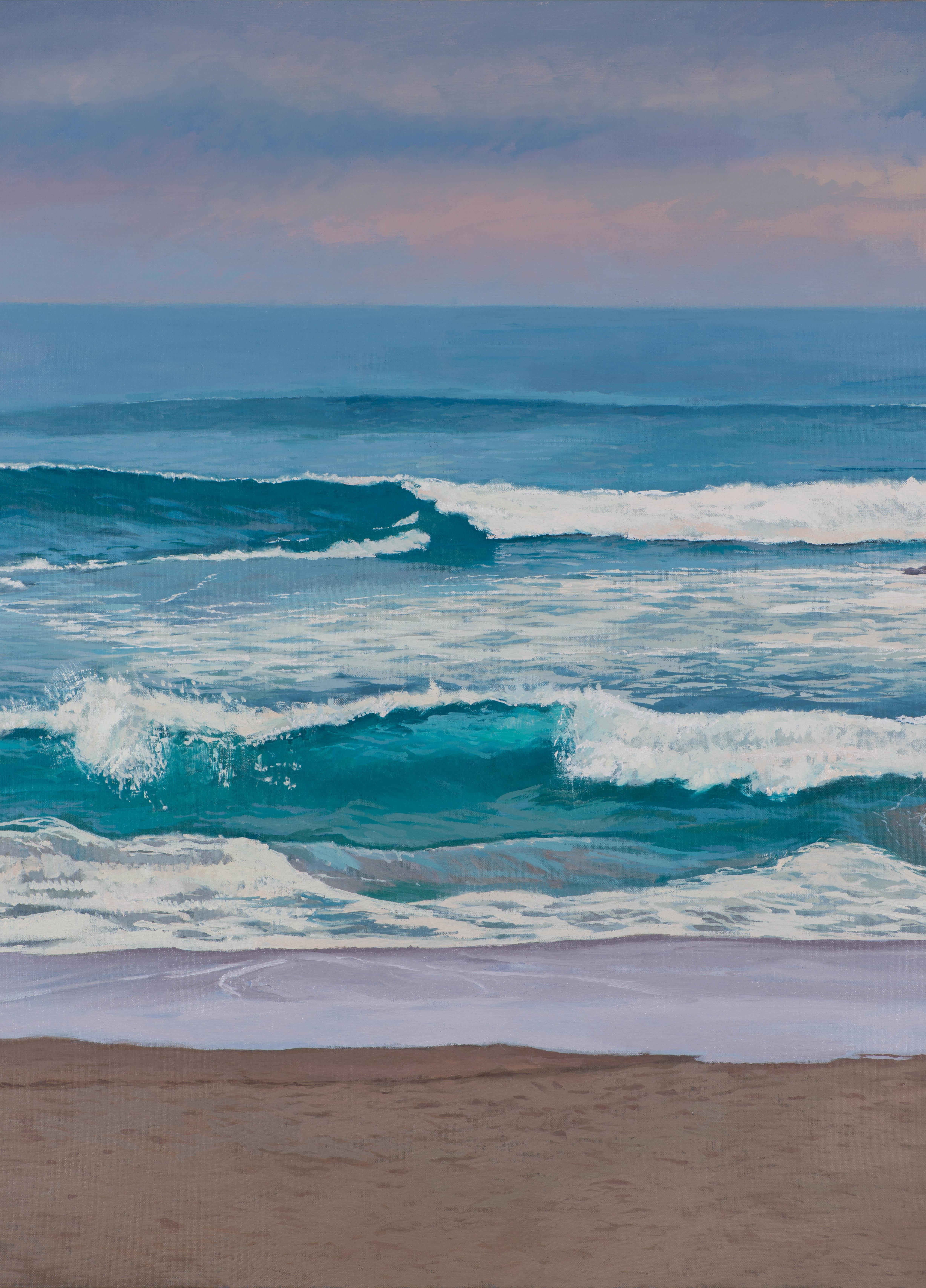 Mar Cantábrico - Realist Painting by Juan Álvarez Cebrián