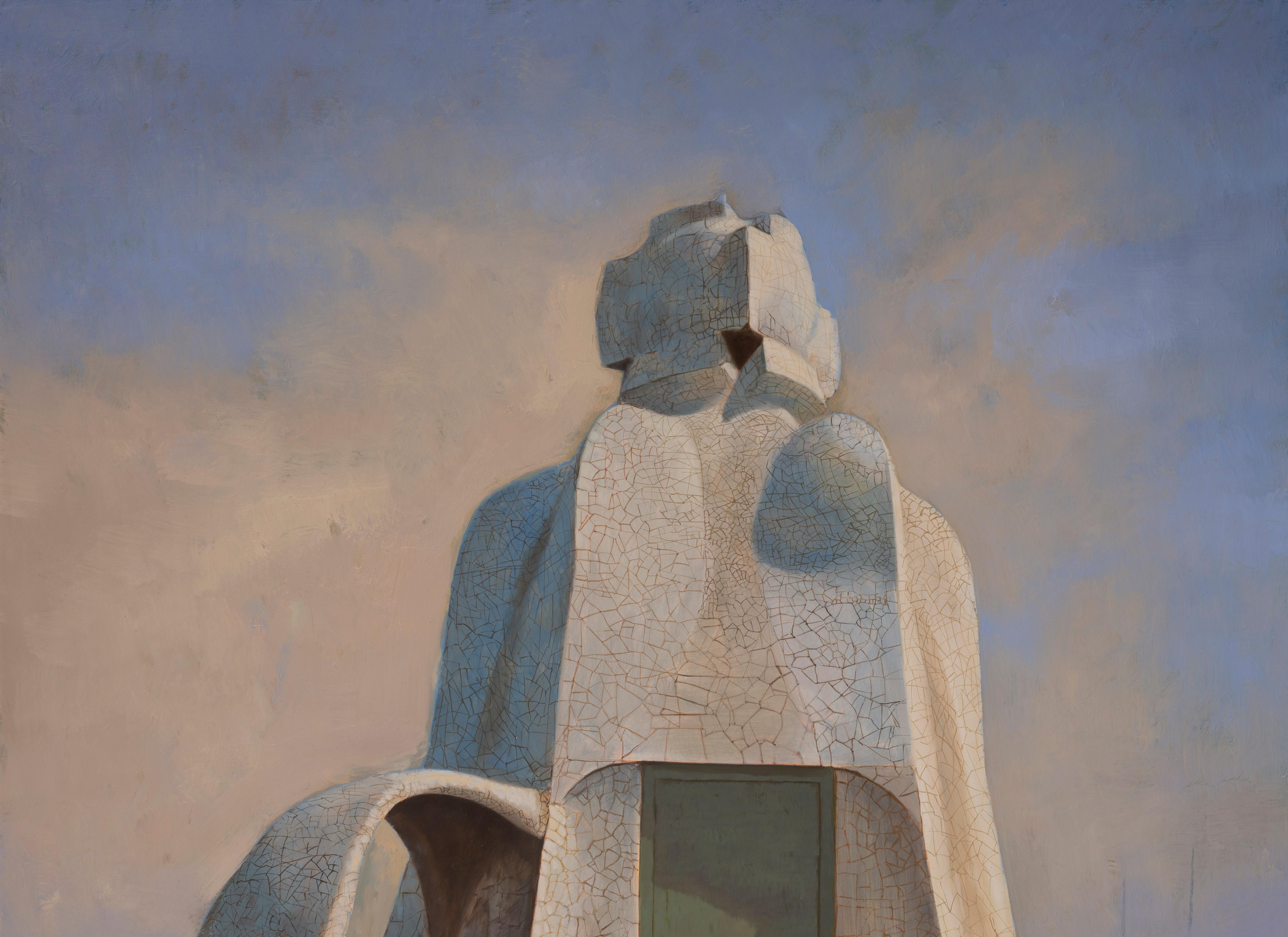 Pedrera I (Turm). – Painting von Juan Álvarez Cebrián
