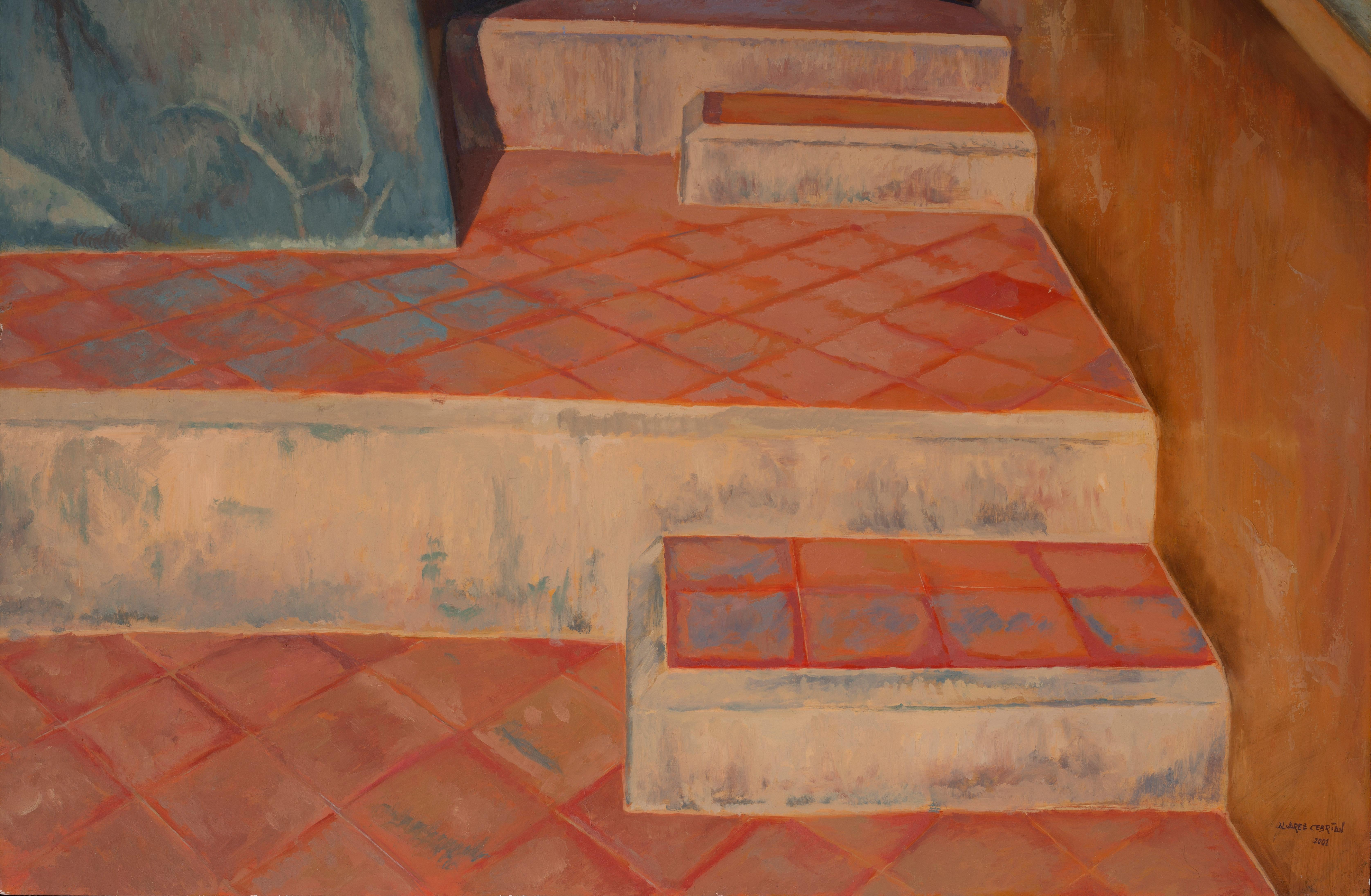 Pedrera II. (Arbotante) – Painting von Juan Álvarez Cebrián