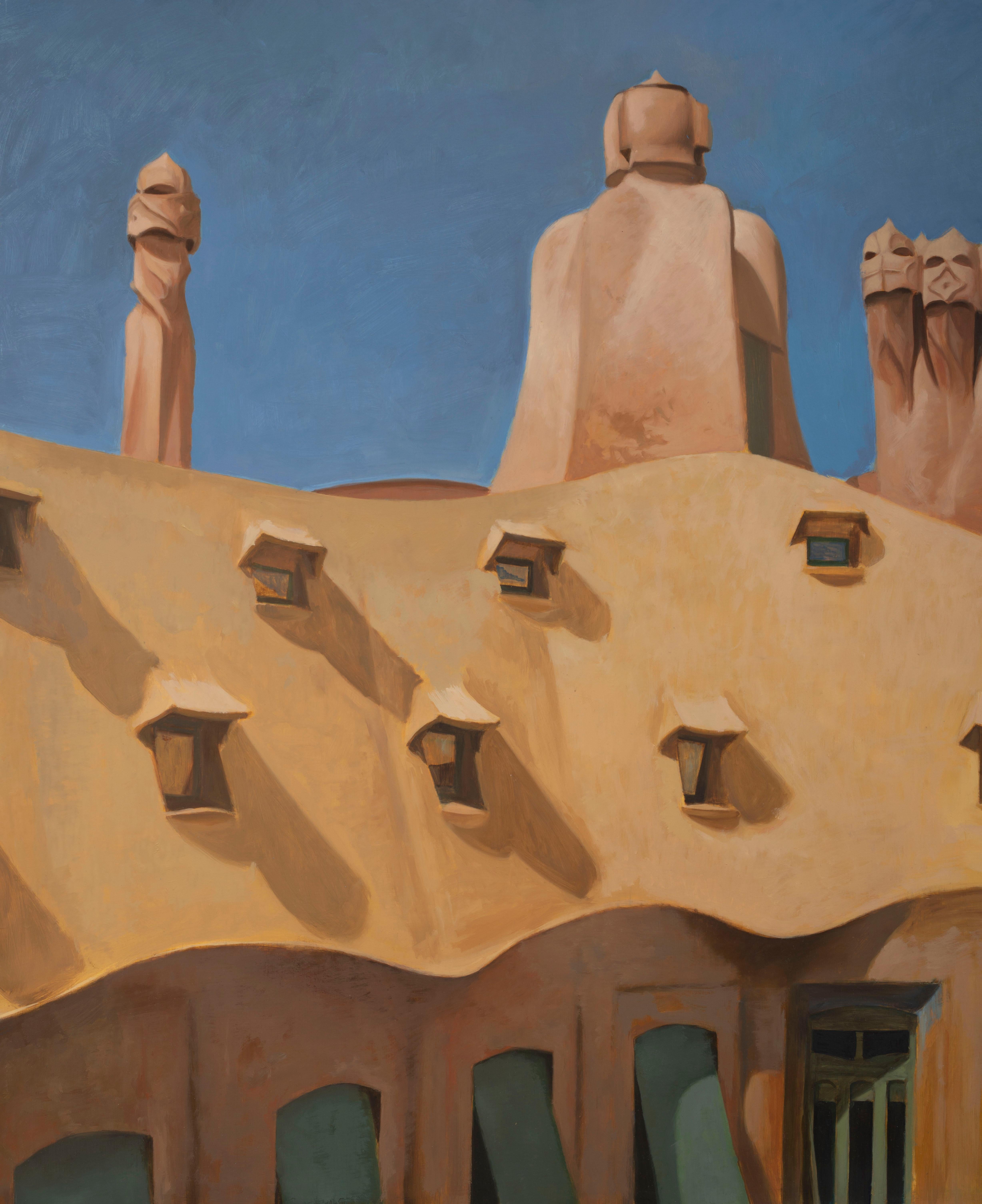 Pedrera III. (Dach). (Realismus), Painting, von Juan Álvarez Cebrián