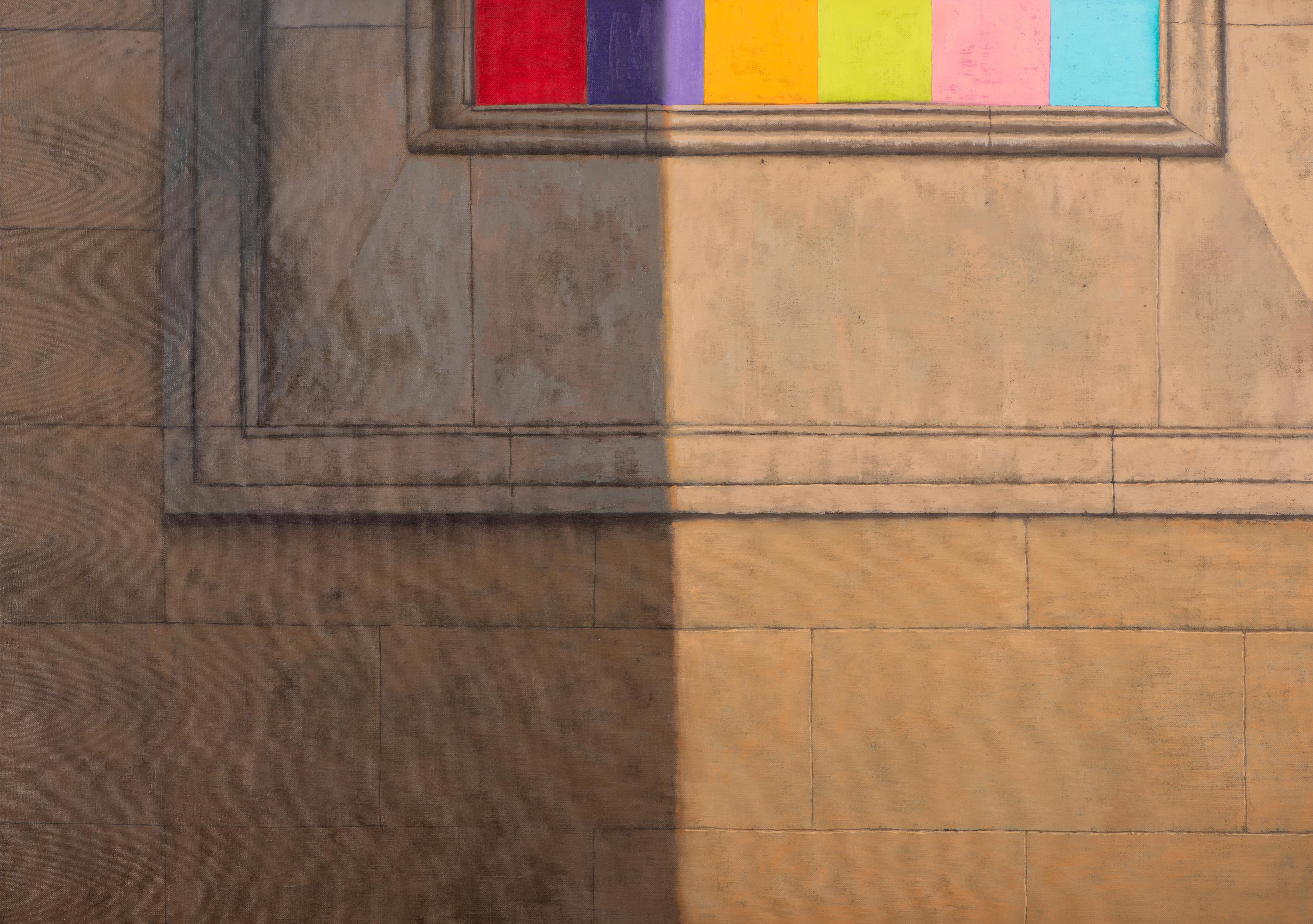 Verpixelte Spanne (Surrealismus), Painting, von Juan Álvarez Cebrián