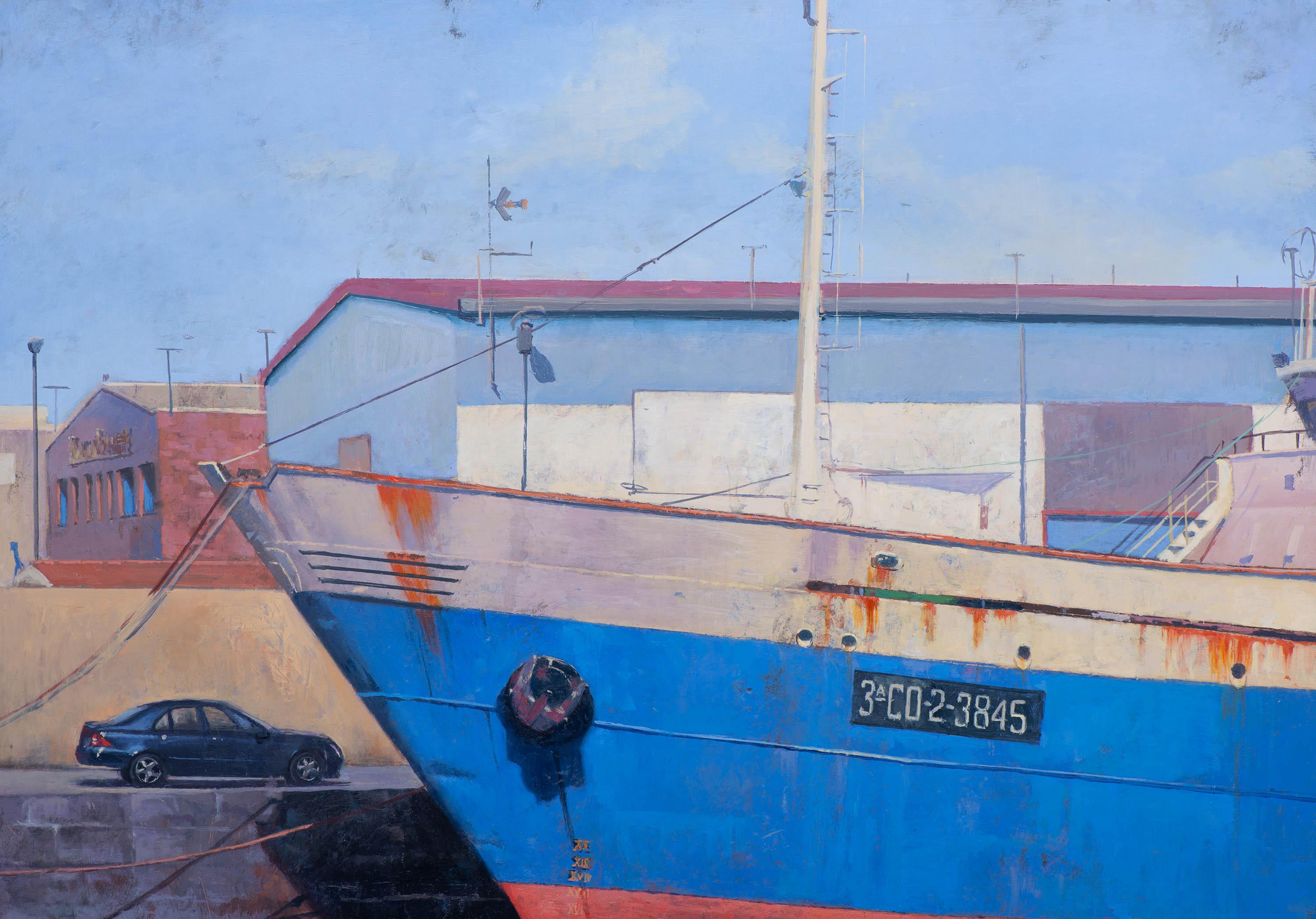 Hafen von Vigo II – Painting von Juan Álvarez Cebrián