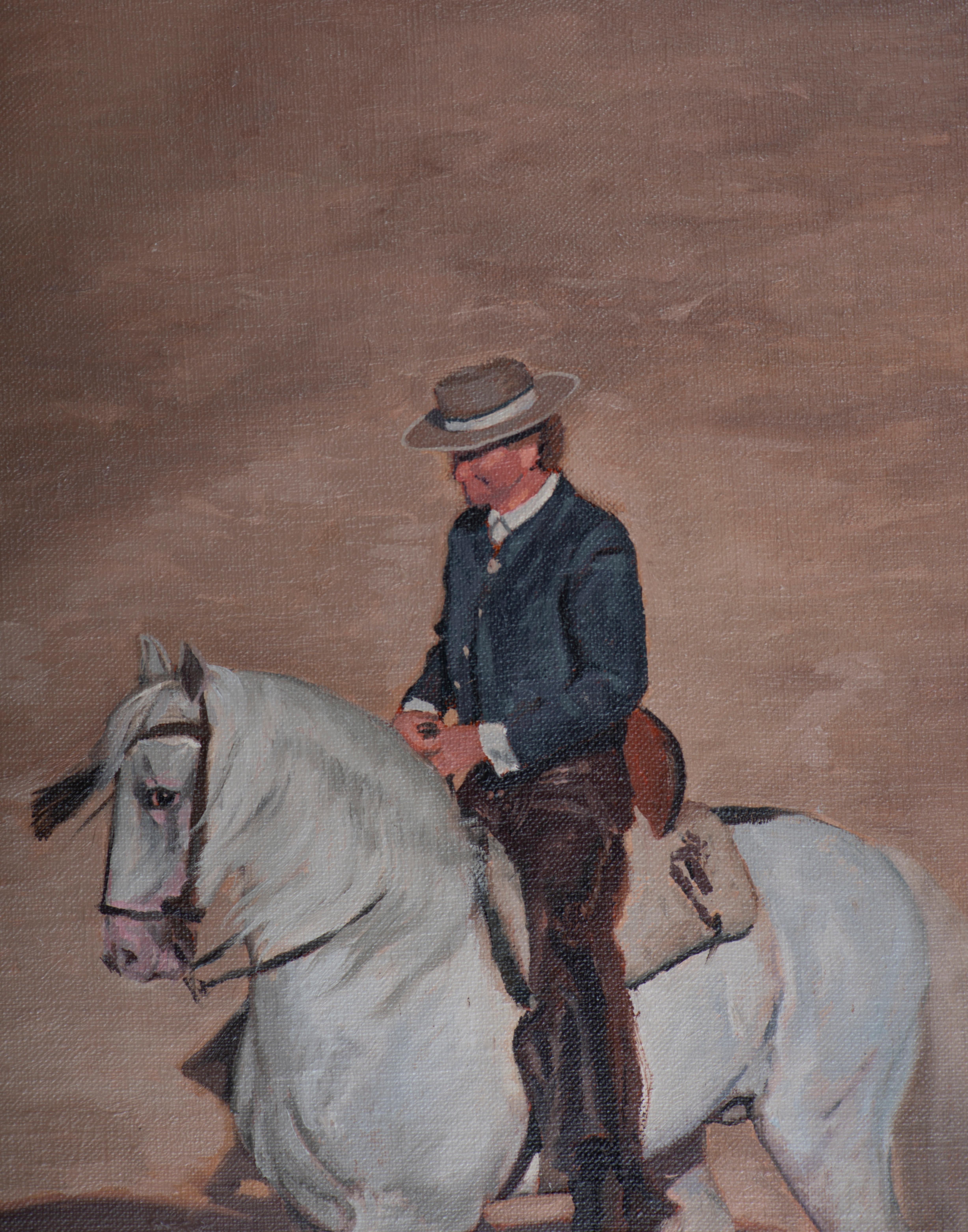 Rejoneador IV - Painting di Juan Álvarez Cebrián