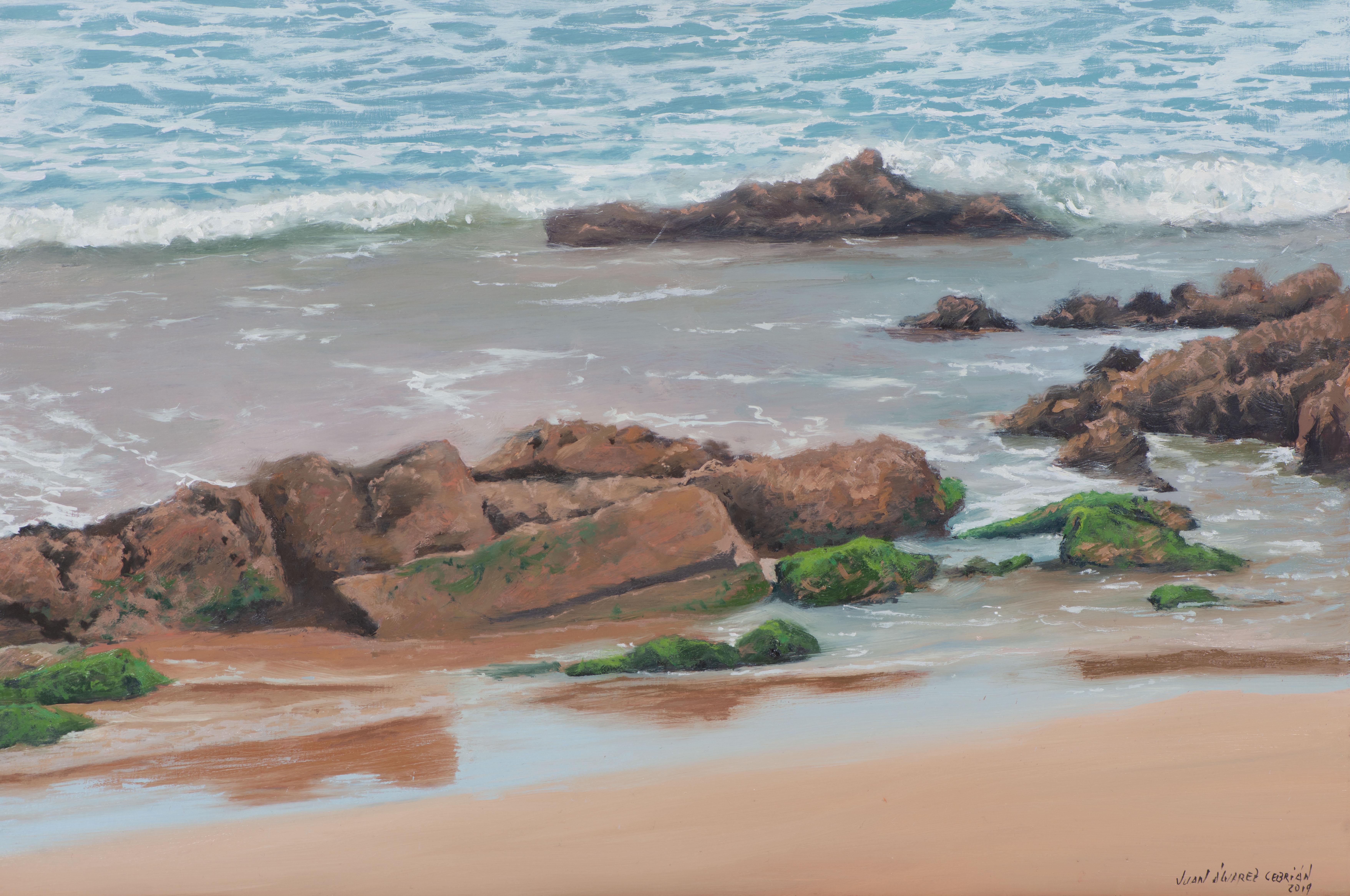 Shore - Painting by Juan Álvarez Cebrián