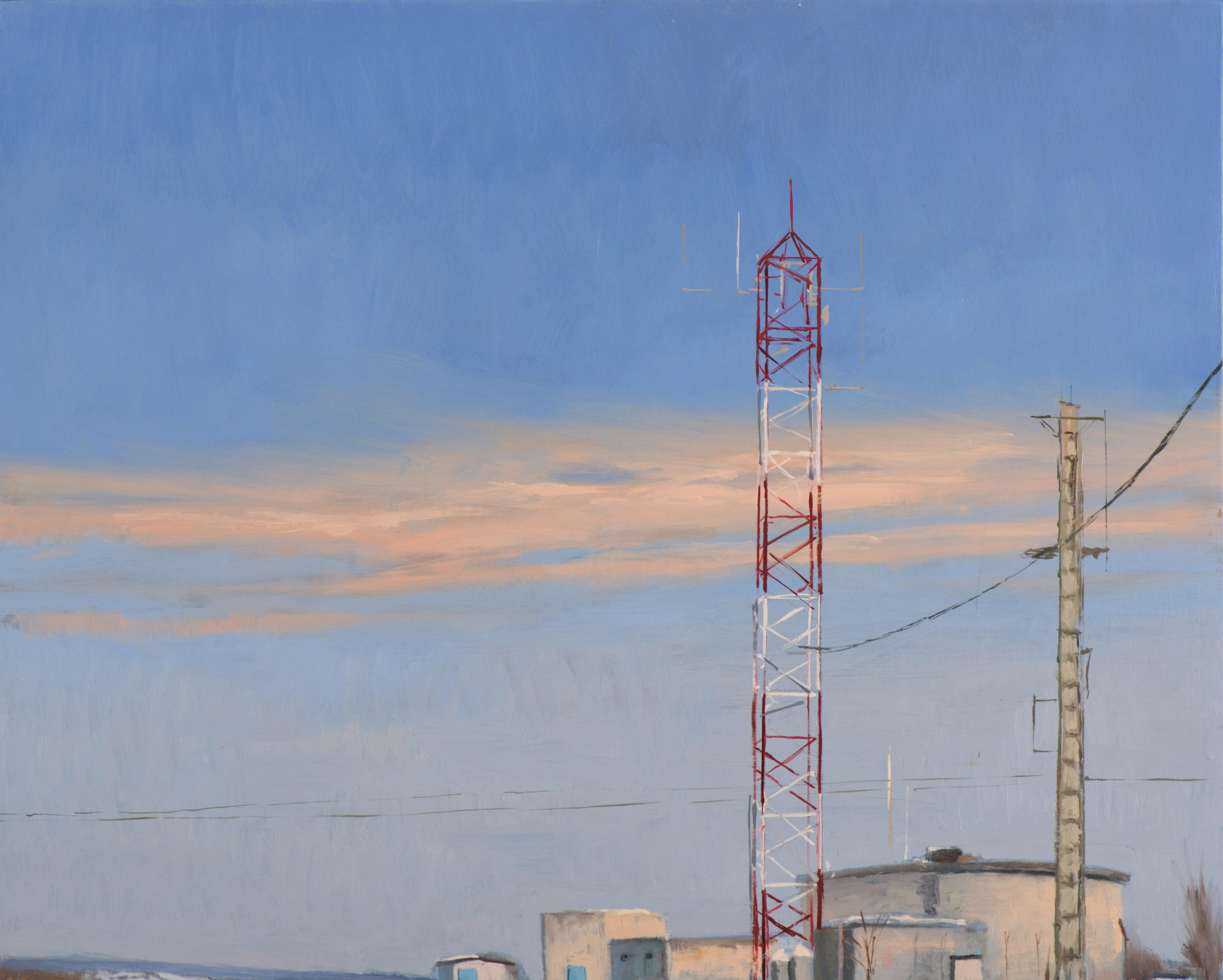 Snow in the Deposits II - Painting by Juan Álvarez Cebrián