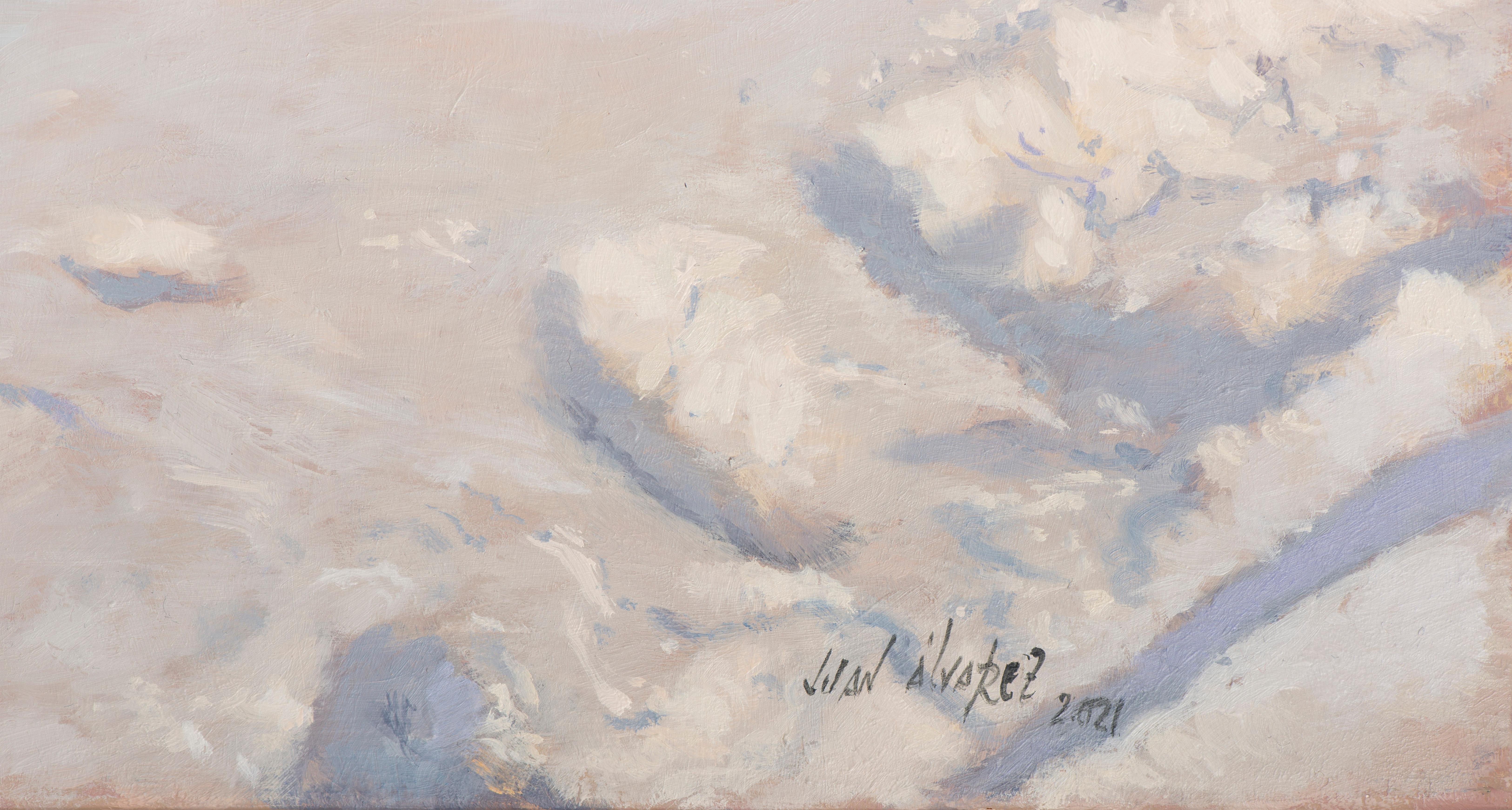 Schnee im Park II (Realismus), Painting, von Juan Álvarez Cebrián