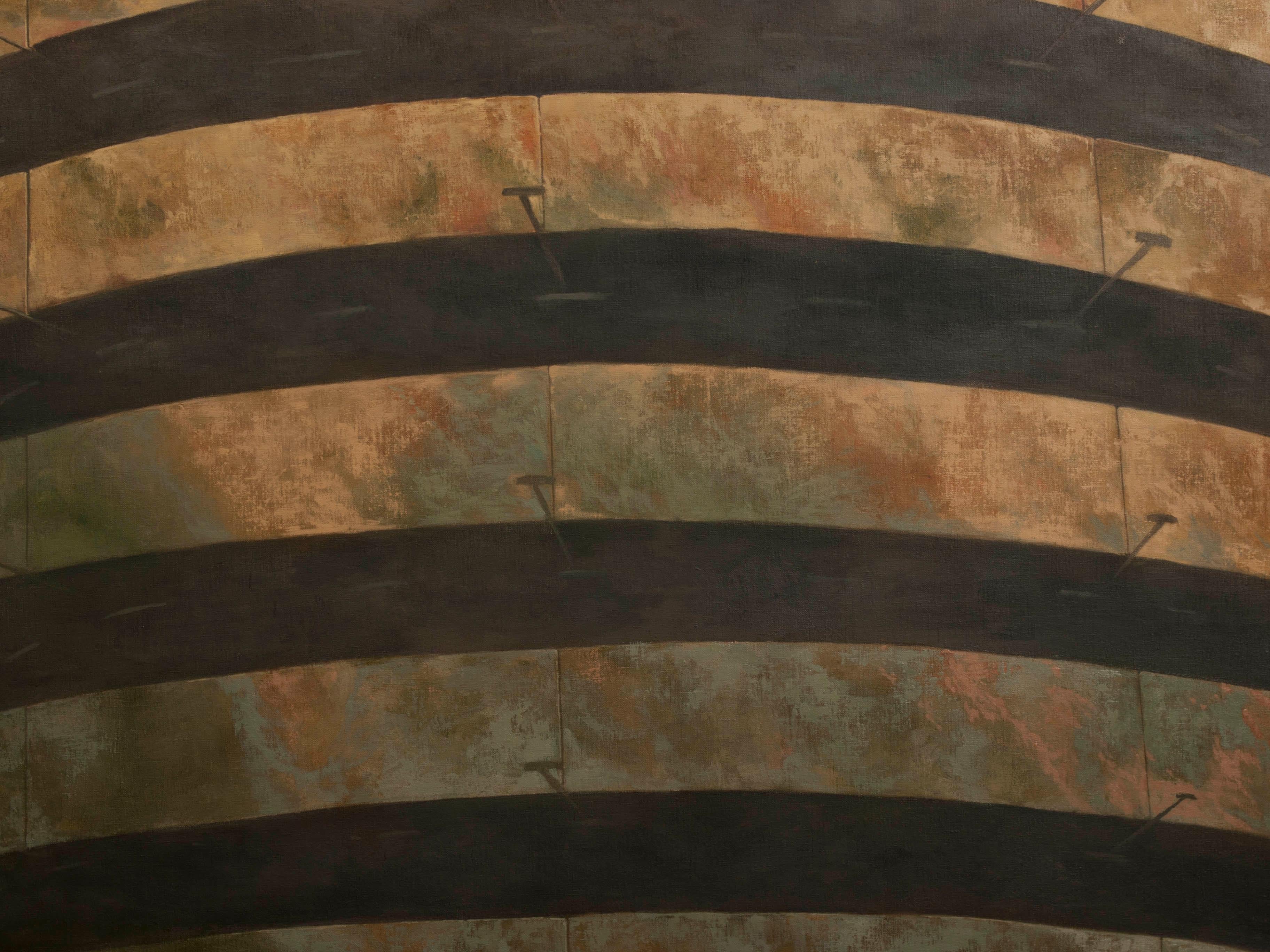 Stadium - Painting by Juan Álvarez Cebrián